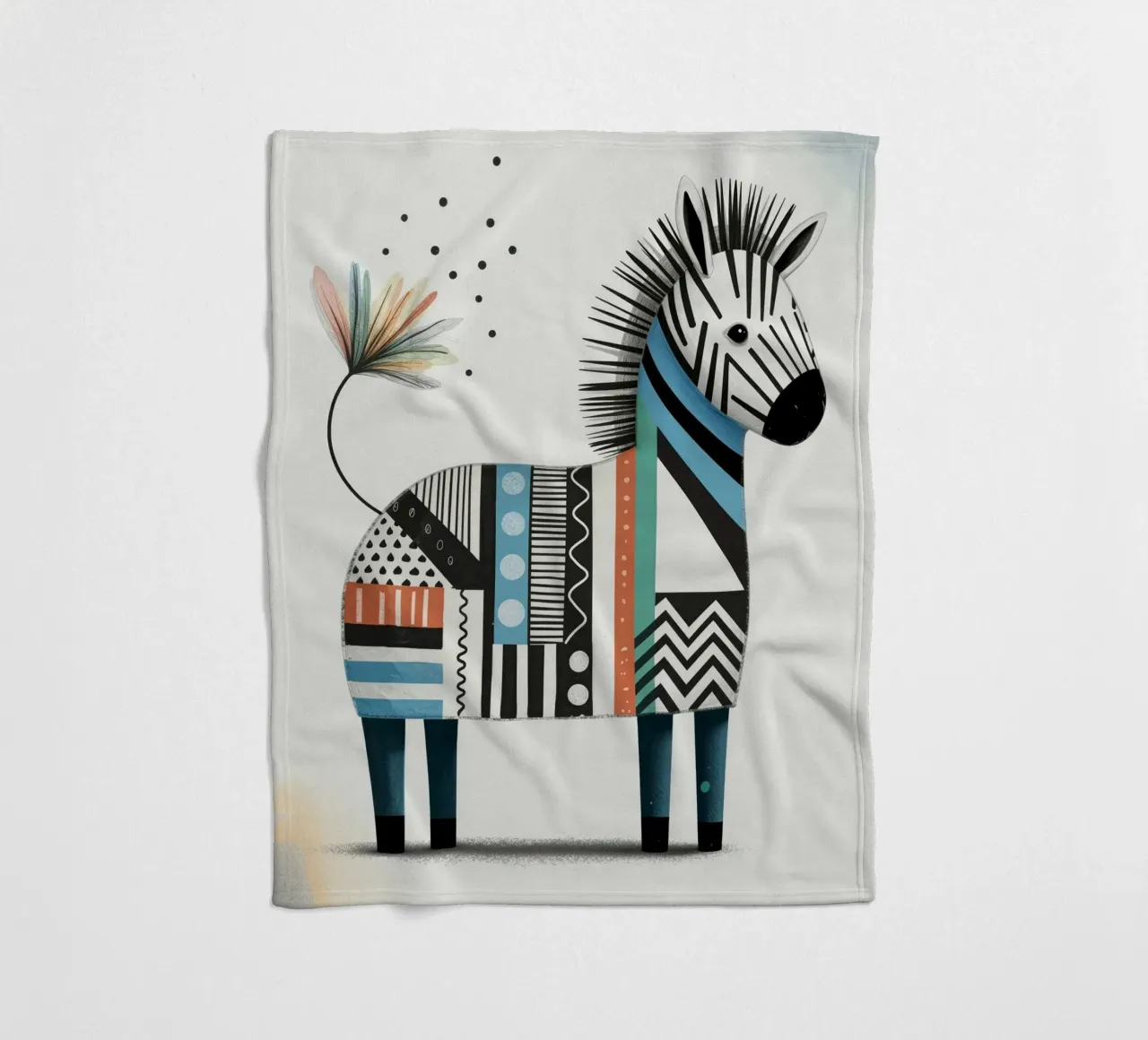 Happy Zebra coperta in pile da Klitzeklein