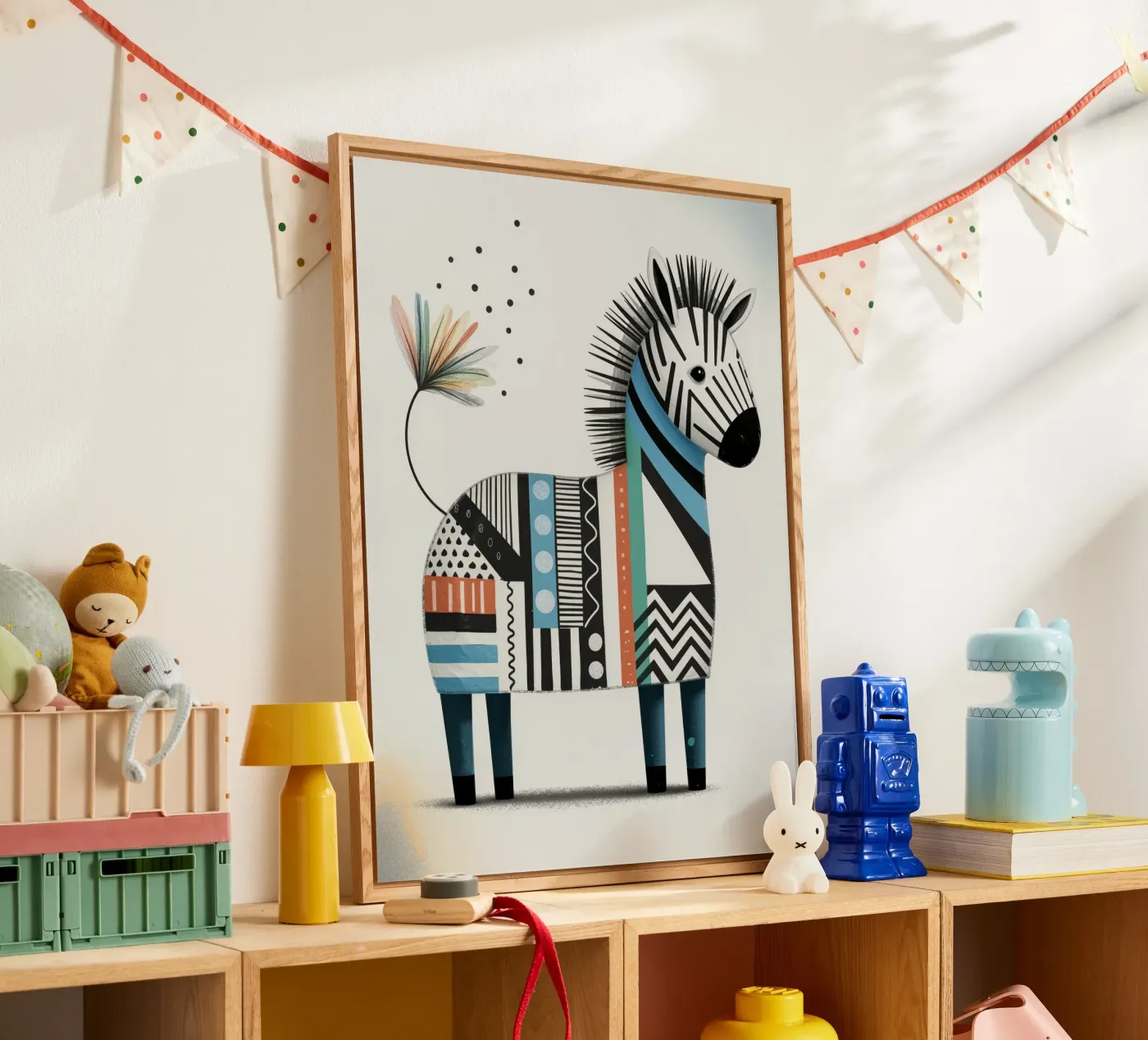 Happy Zebra plexiglass da Klitzeklein