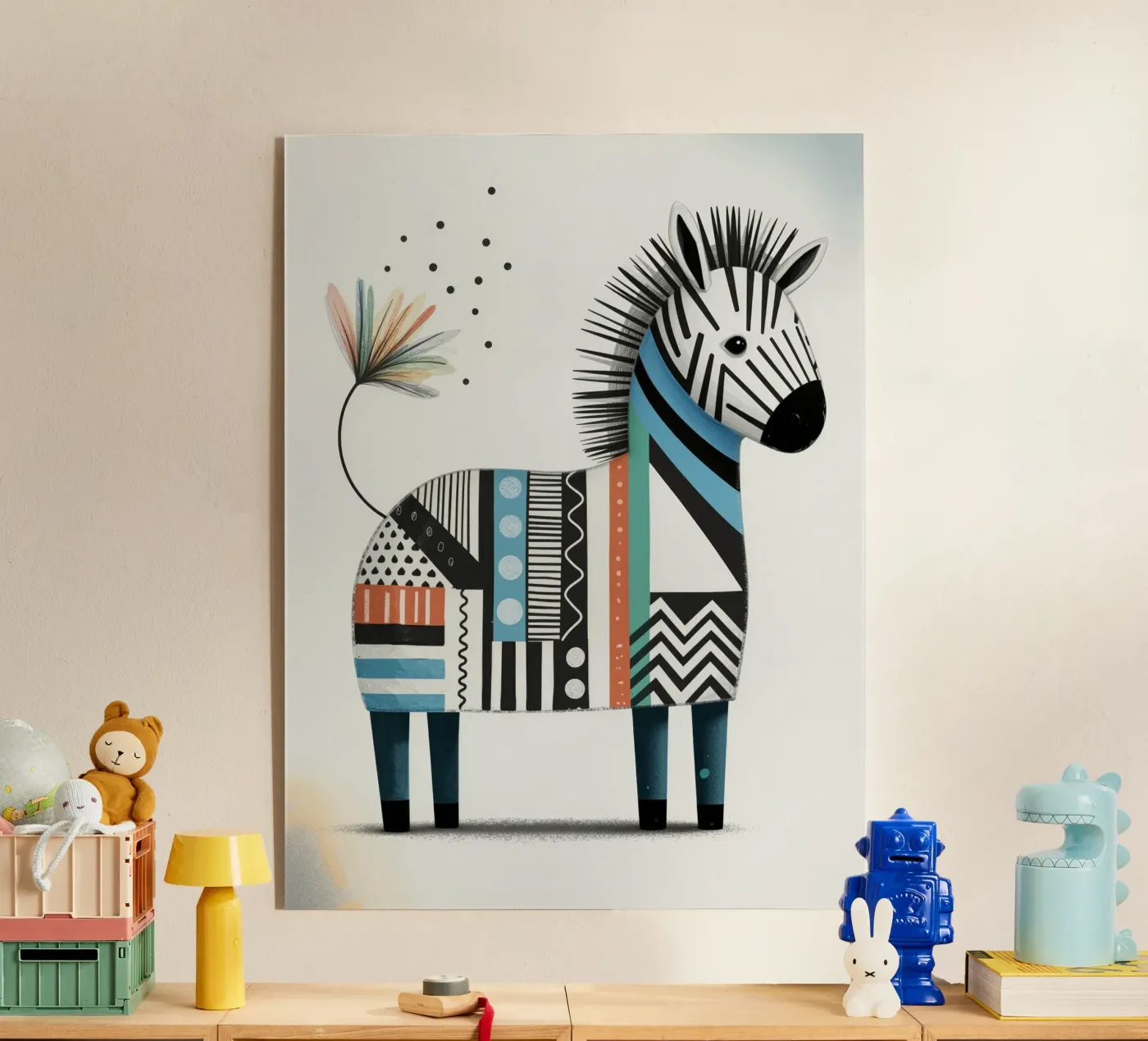 Happy Zebra plexiglass da Klitzeklein