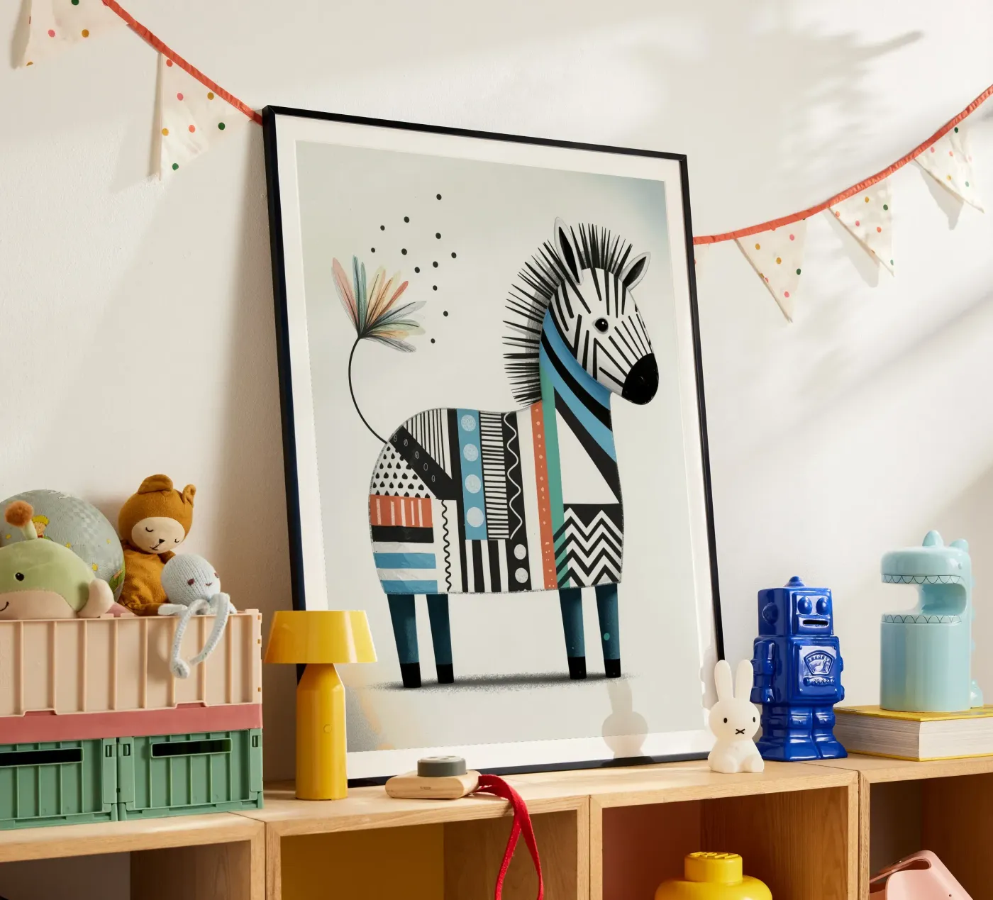 Happy Zebra poster da Klitzeklein