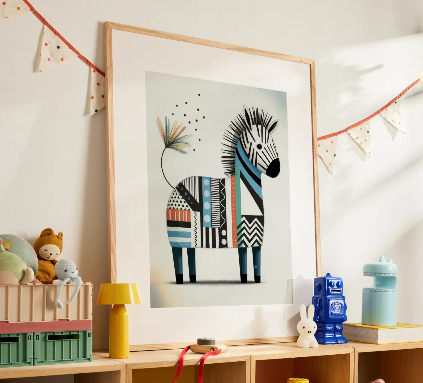 Happy Zebra poster da Klitzeklein