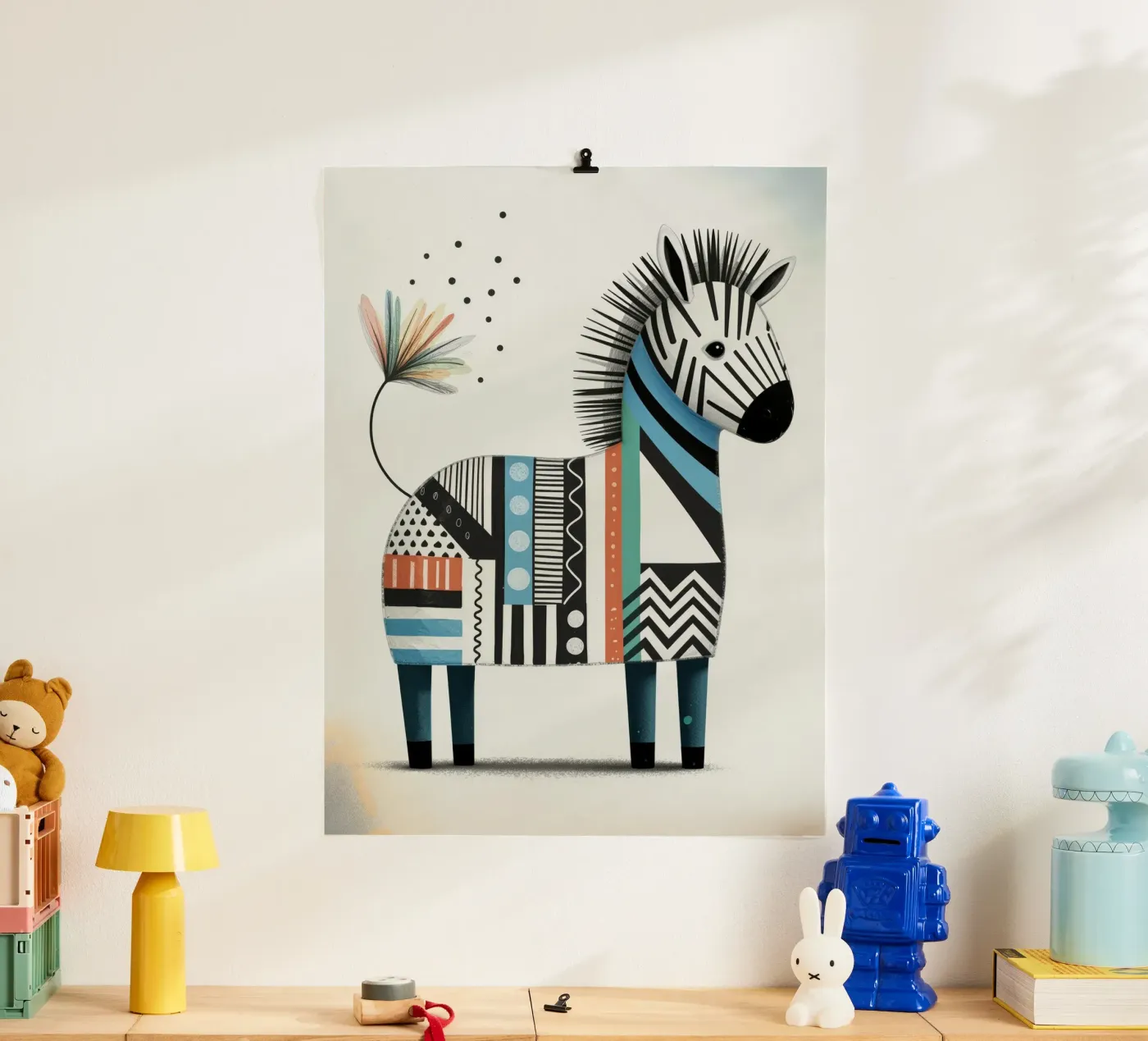 Happy Zebra poster da Klitzeklein