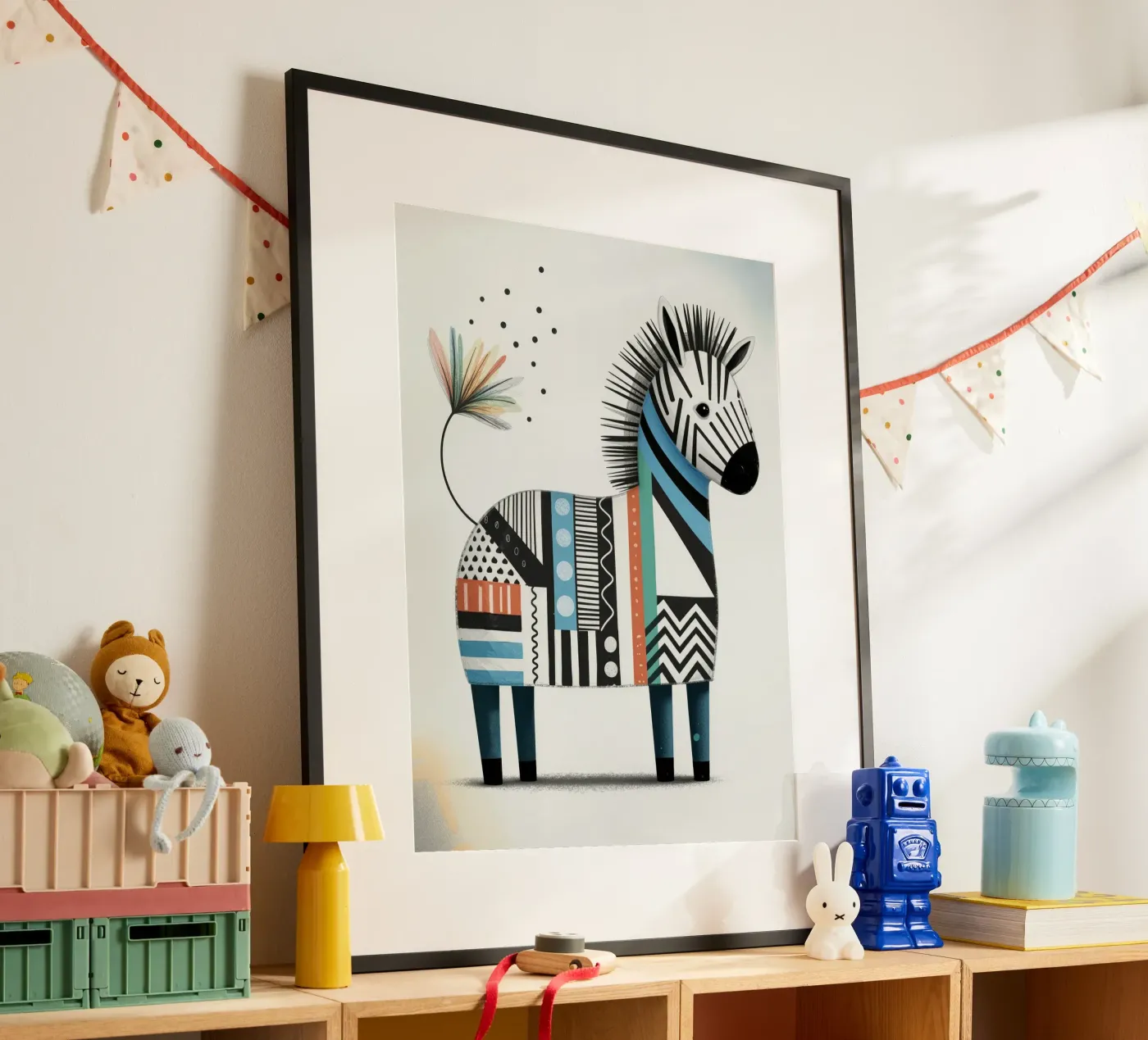 Happy Zebra poster da Klitzeklein