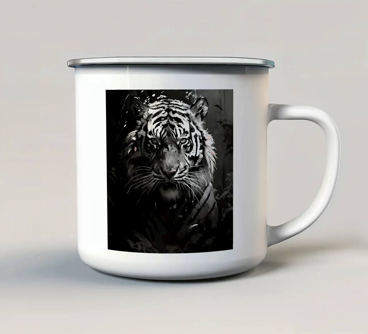 Stile_tigre_I_1 tazza in smalto da Tierisch bunt by LK