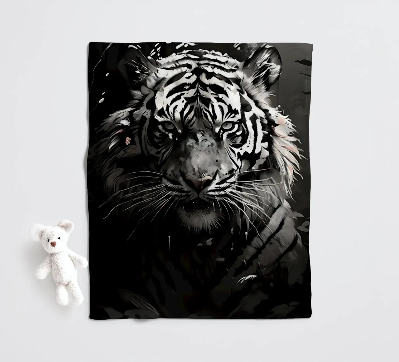 Stile_tigre_I_1 coperta in pile da Tierisch bunt by LK