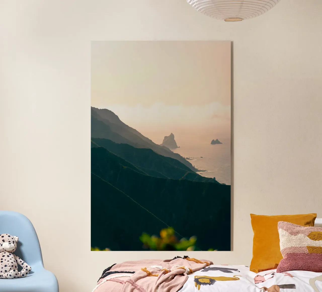 mountains ocean acrylic glass by Earthly Visions