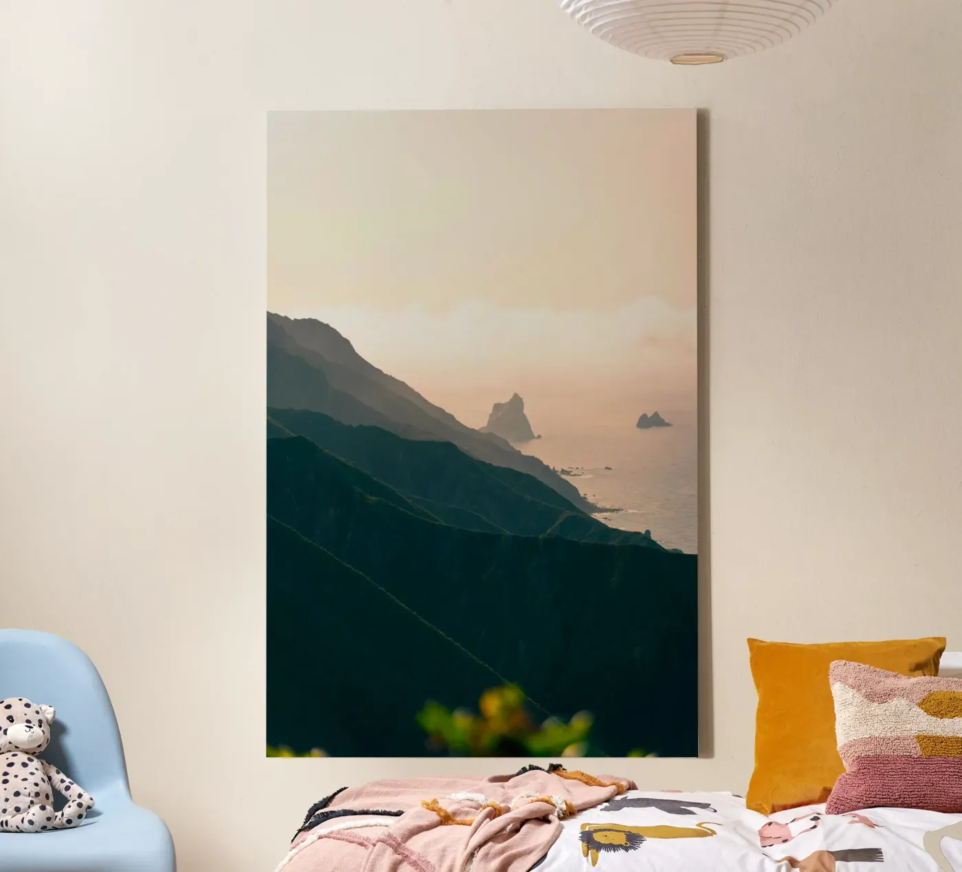 mountains ocean canvas by Earthly Visions
