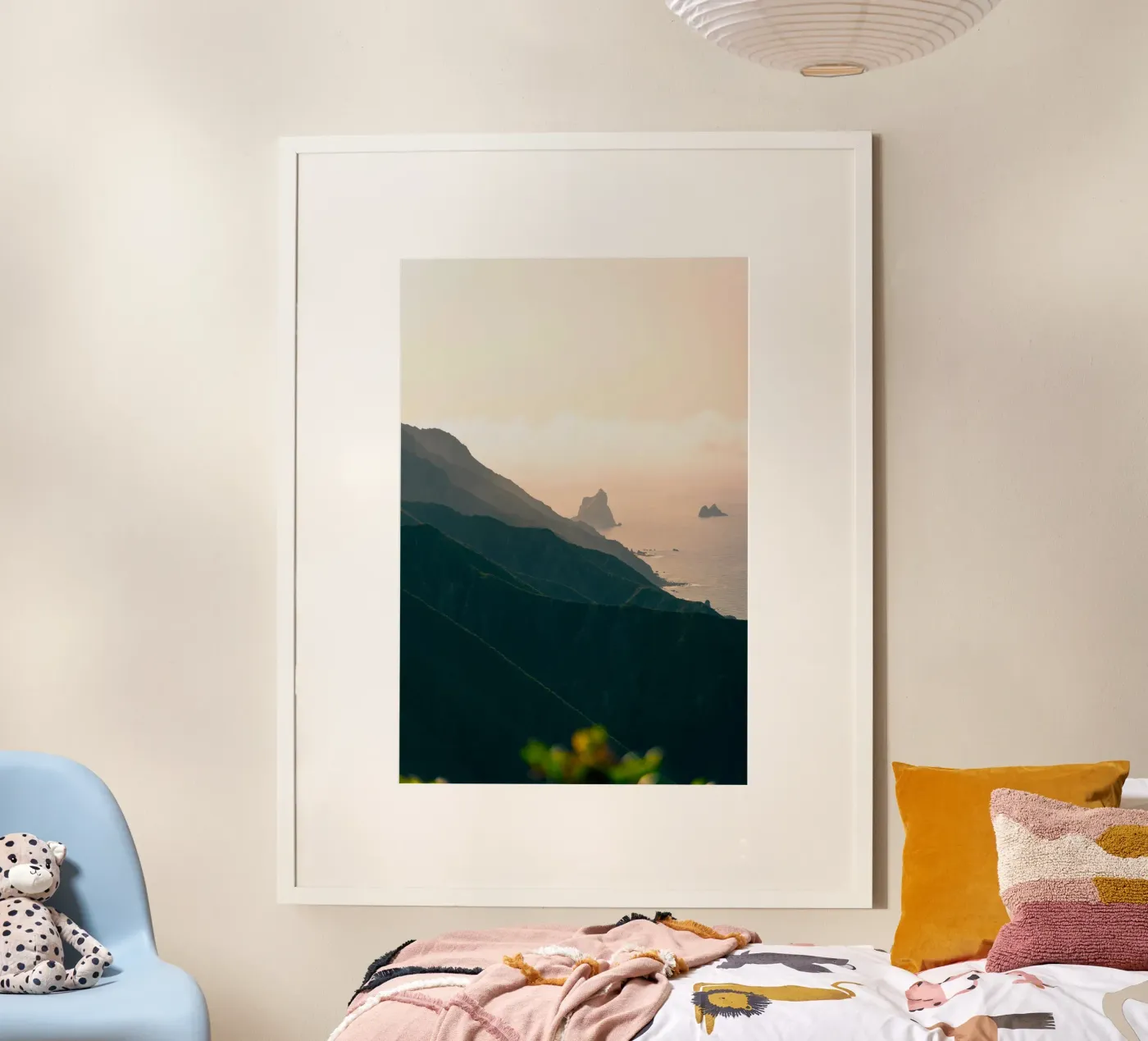 mountains ocean poster da Earthly Visions