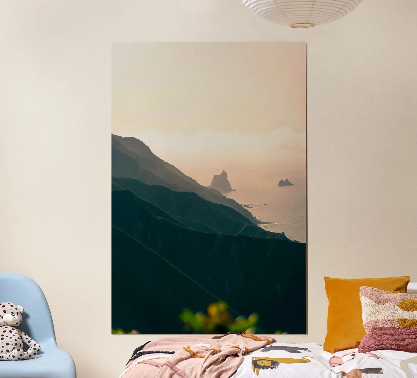 mountains ocean poster da Earthly Visions