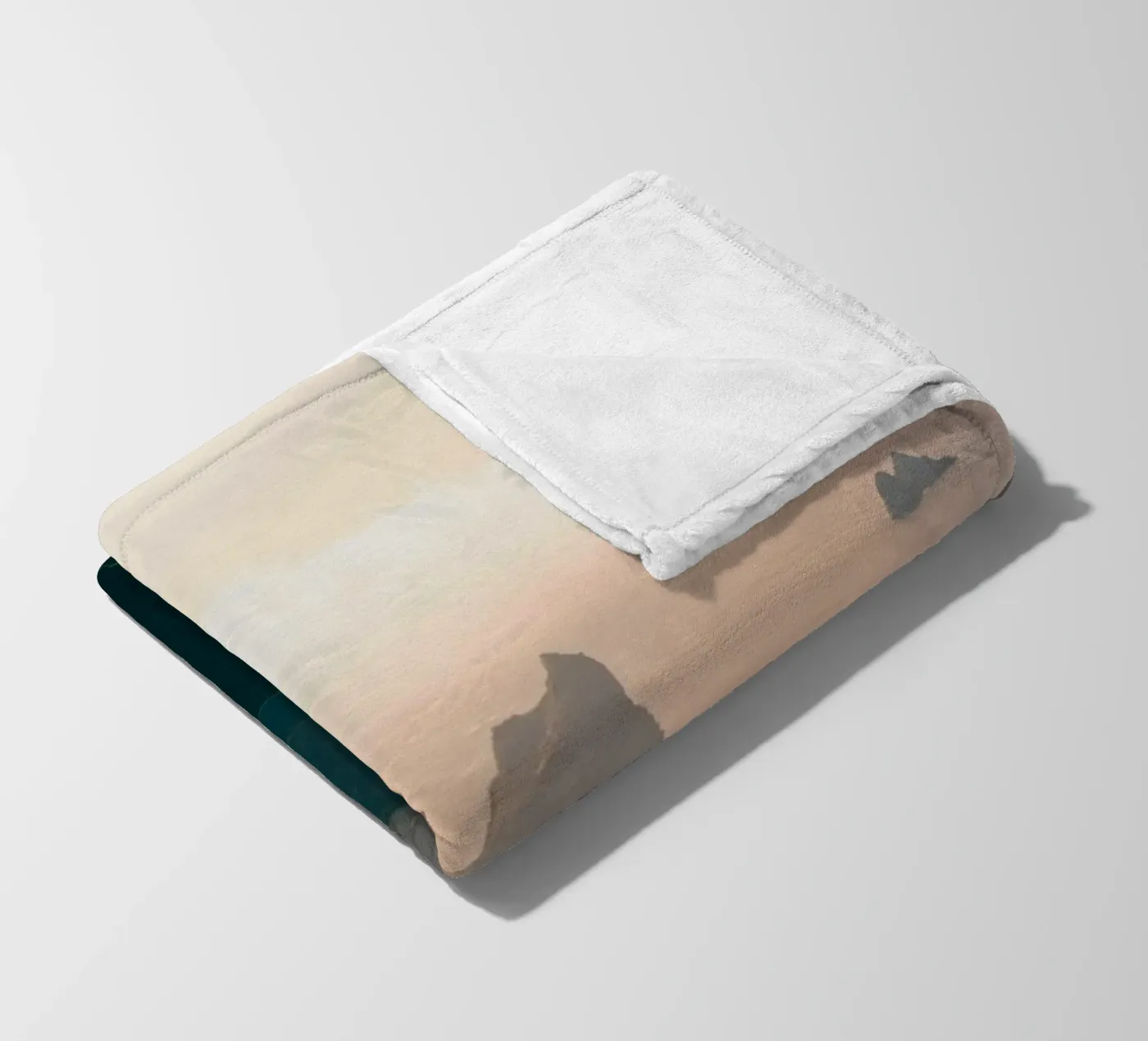 mountains ocean fleece blanket by Earthly Visions
