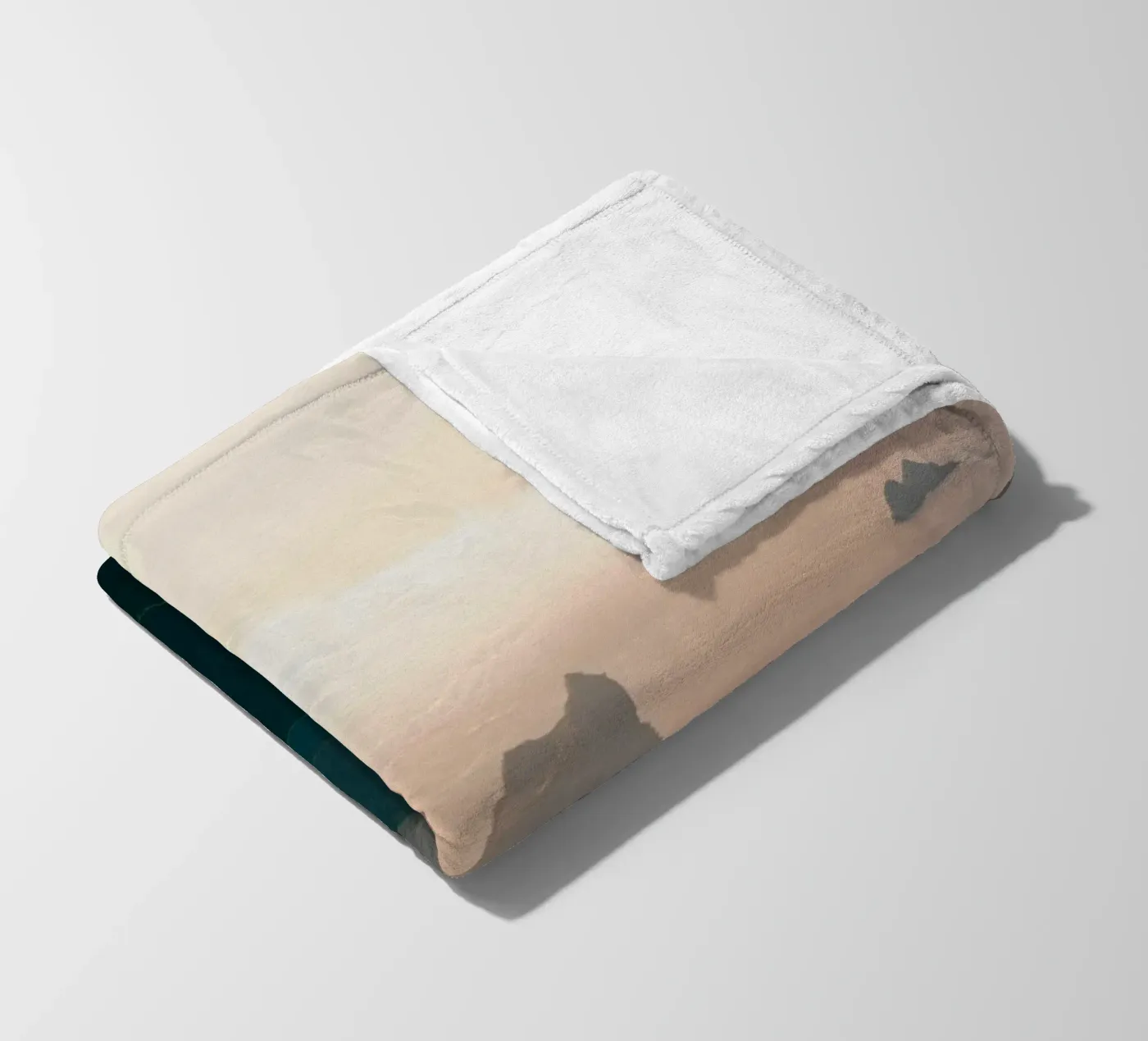 mountains ocean fleece blanket by Earthly Visions