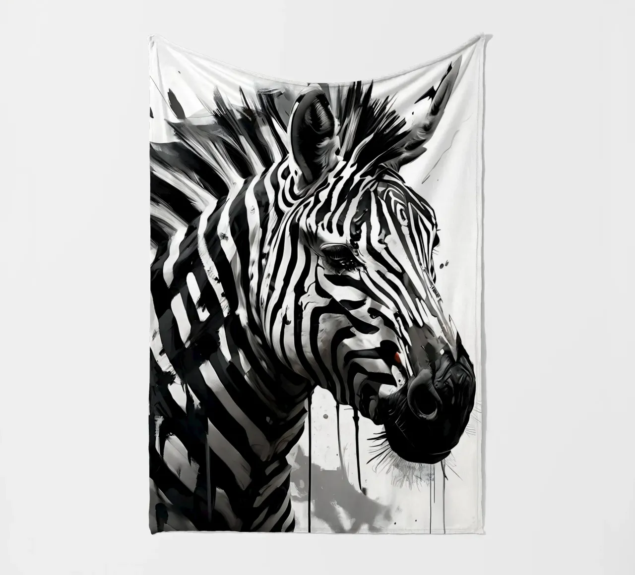 Stile_Zebra_I_1 coperta in pile da Tierisch bunt by LK