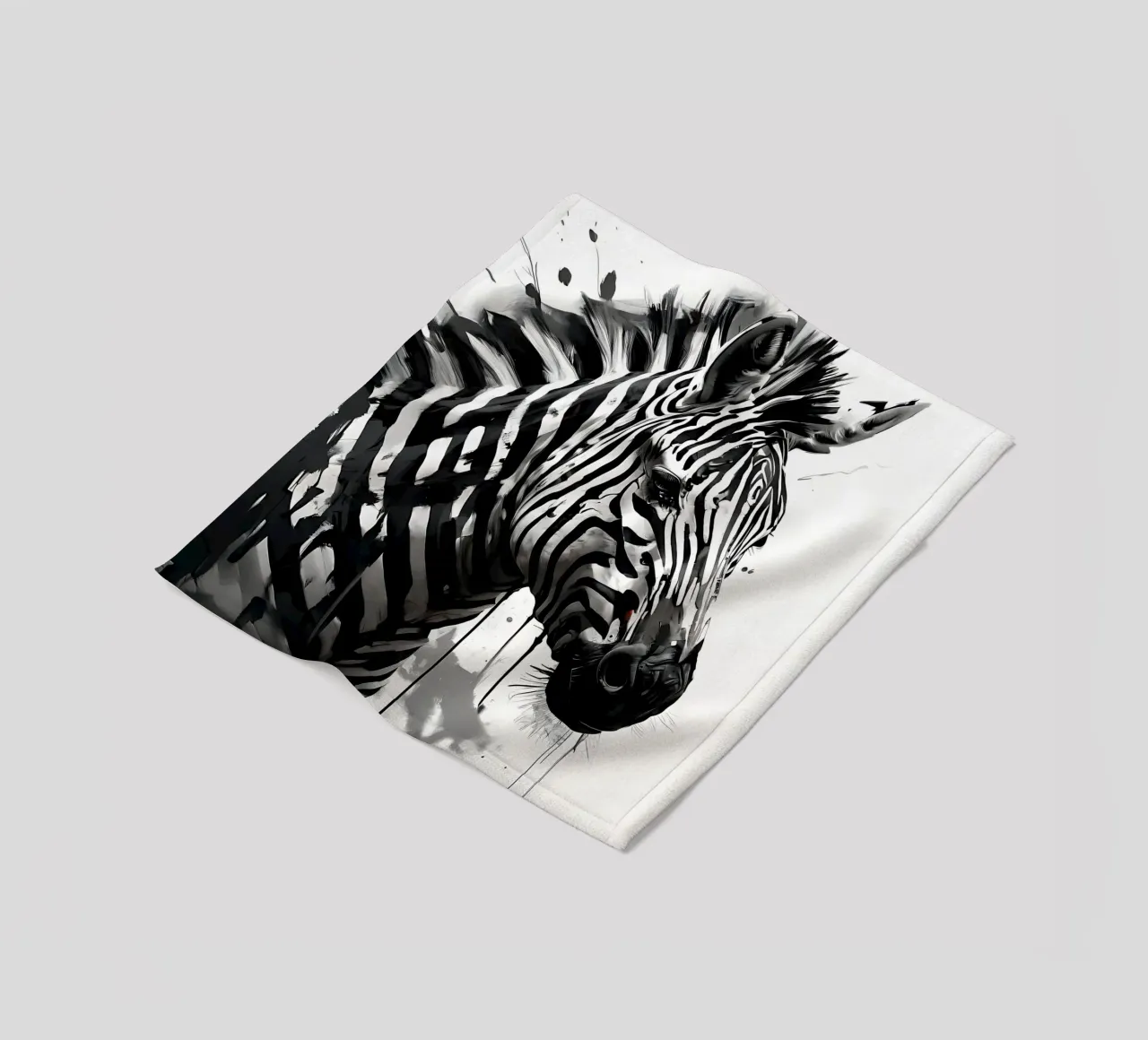 Stile_Zebra_I_1 coperta in pile da Tierisch bunt by LK