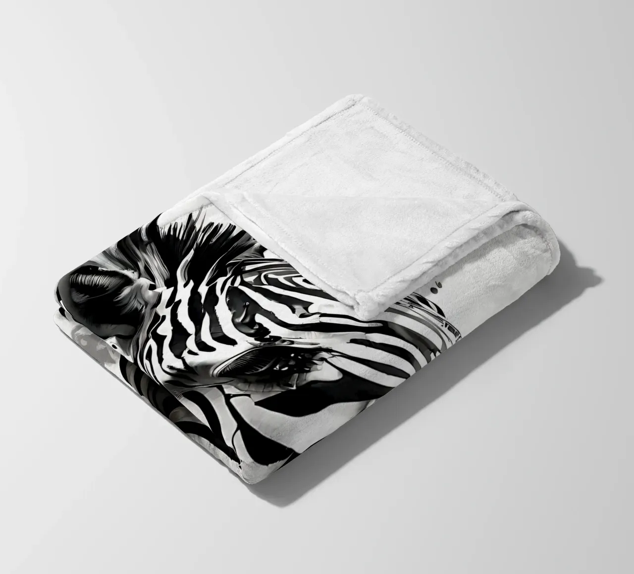 Stile_Zebra_I_1 coperta in pile da Tierisch bunt by LK