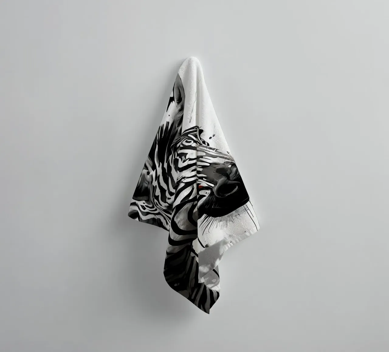 Stile_Zebra_I_1 asciugamano da bagno da Tierisch bunt by LK