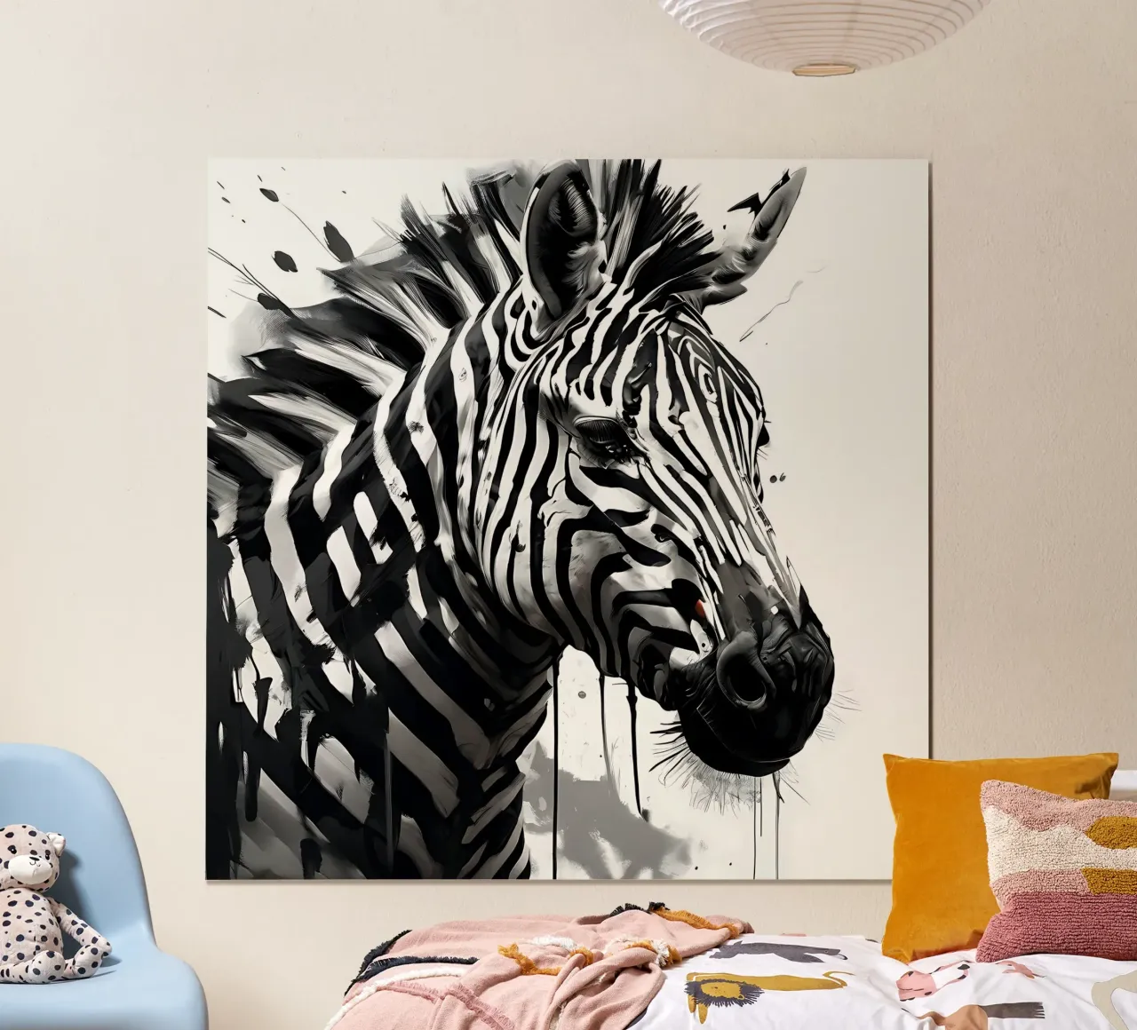 Stile_Zebra_I_1 carta hahnemühle da Tierisch bunt by LK