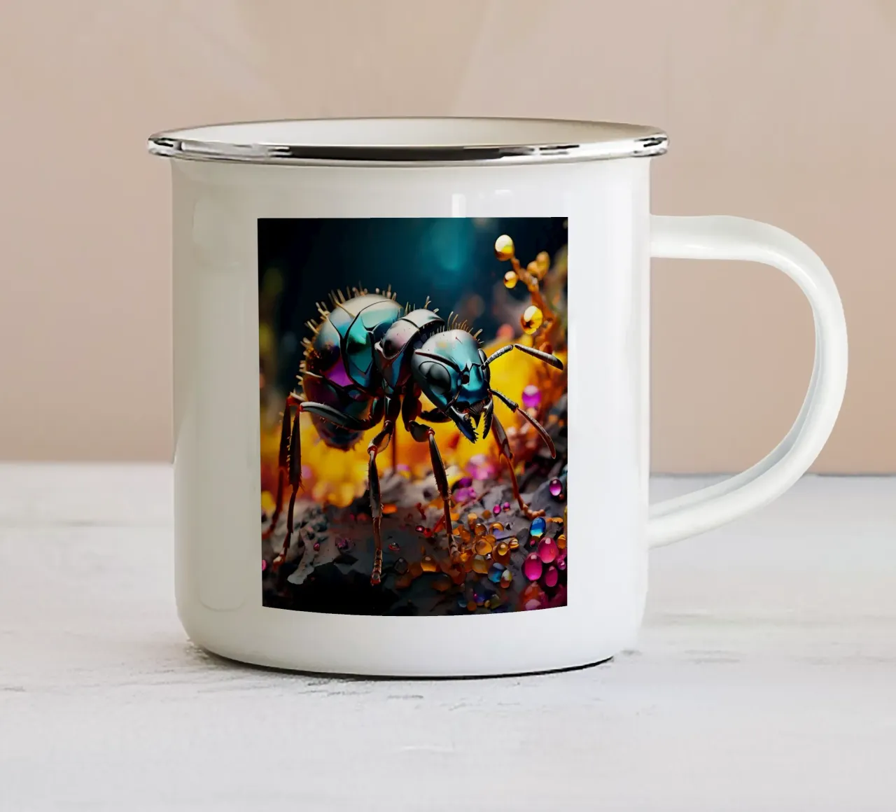 Ant_style_J_1 tazza in smalto da Tierisch bunt by LK