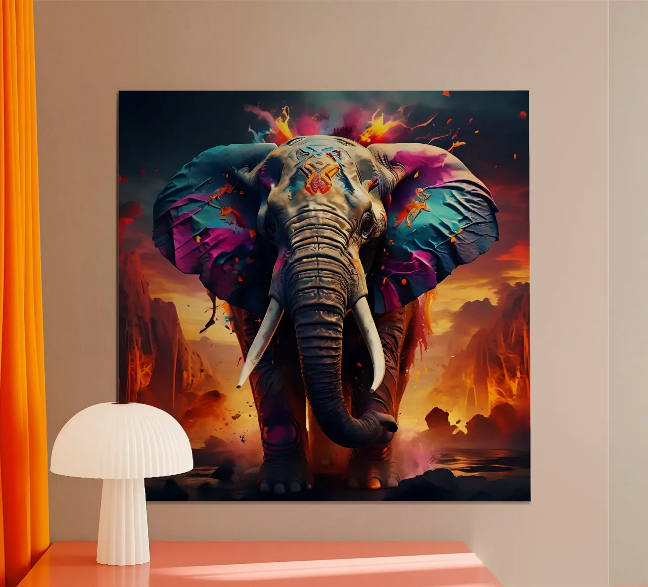 Elephant_Style_J_1 poster by Tierisch bunt by LK