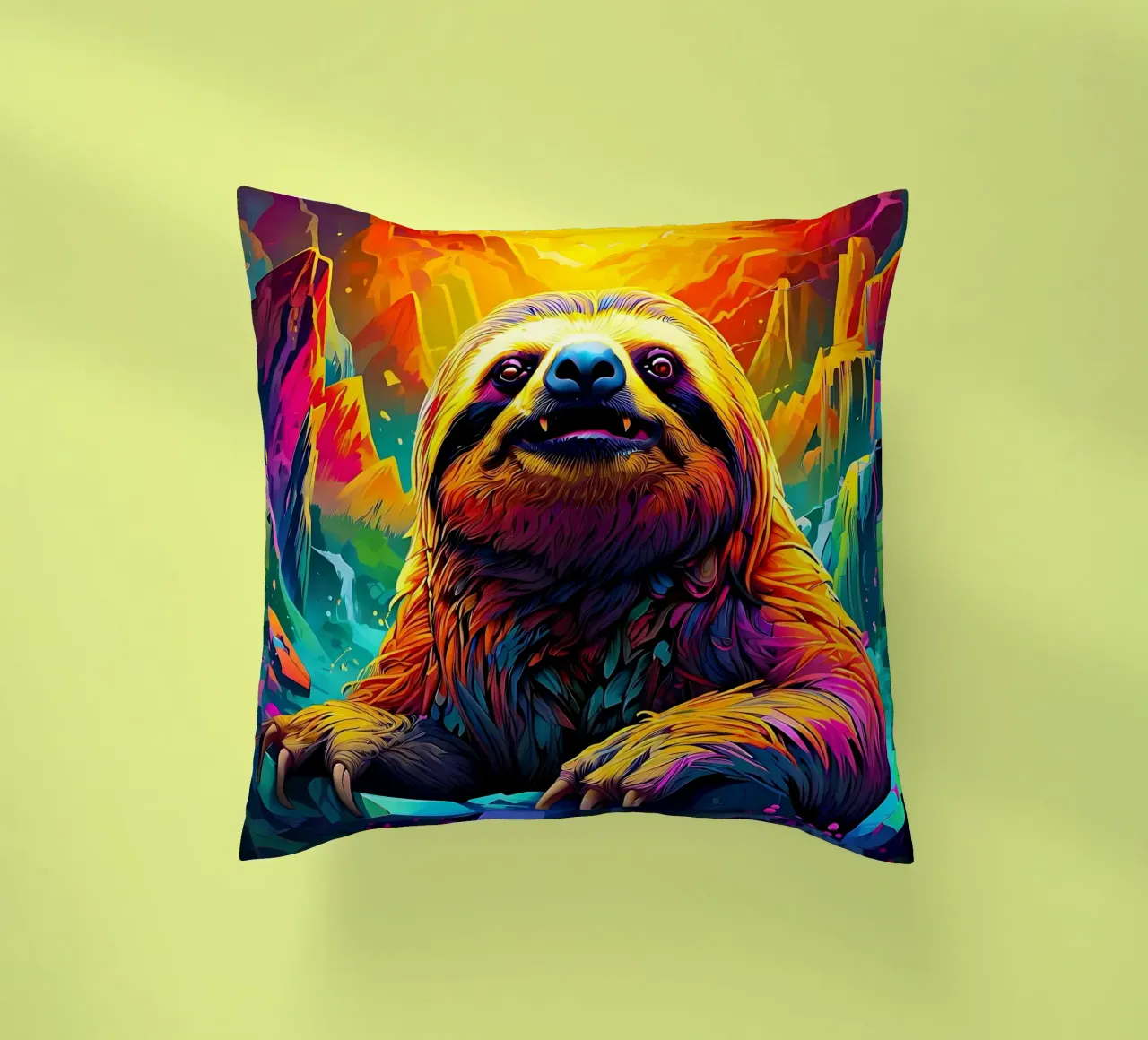 Bradipo_Stile_J_1 cuscino da Tierisch bunt by LK