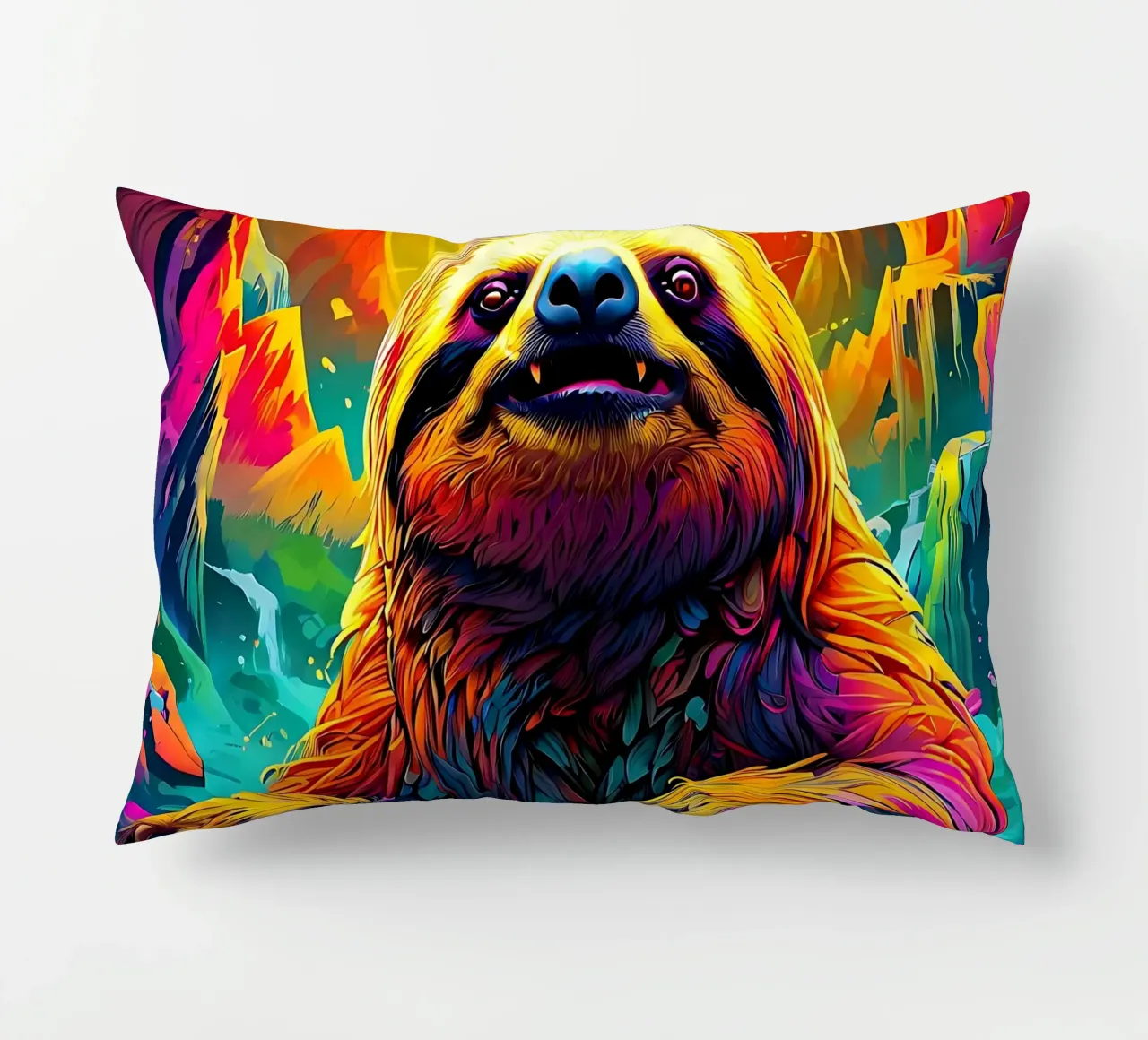 Bradipo_Stile_J_1 cuscino da Tierisch bunt by LK