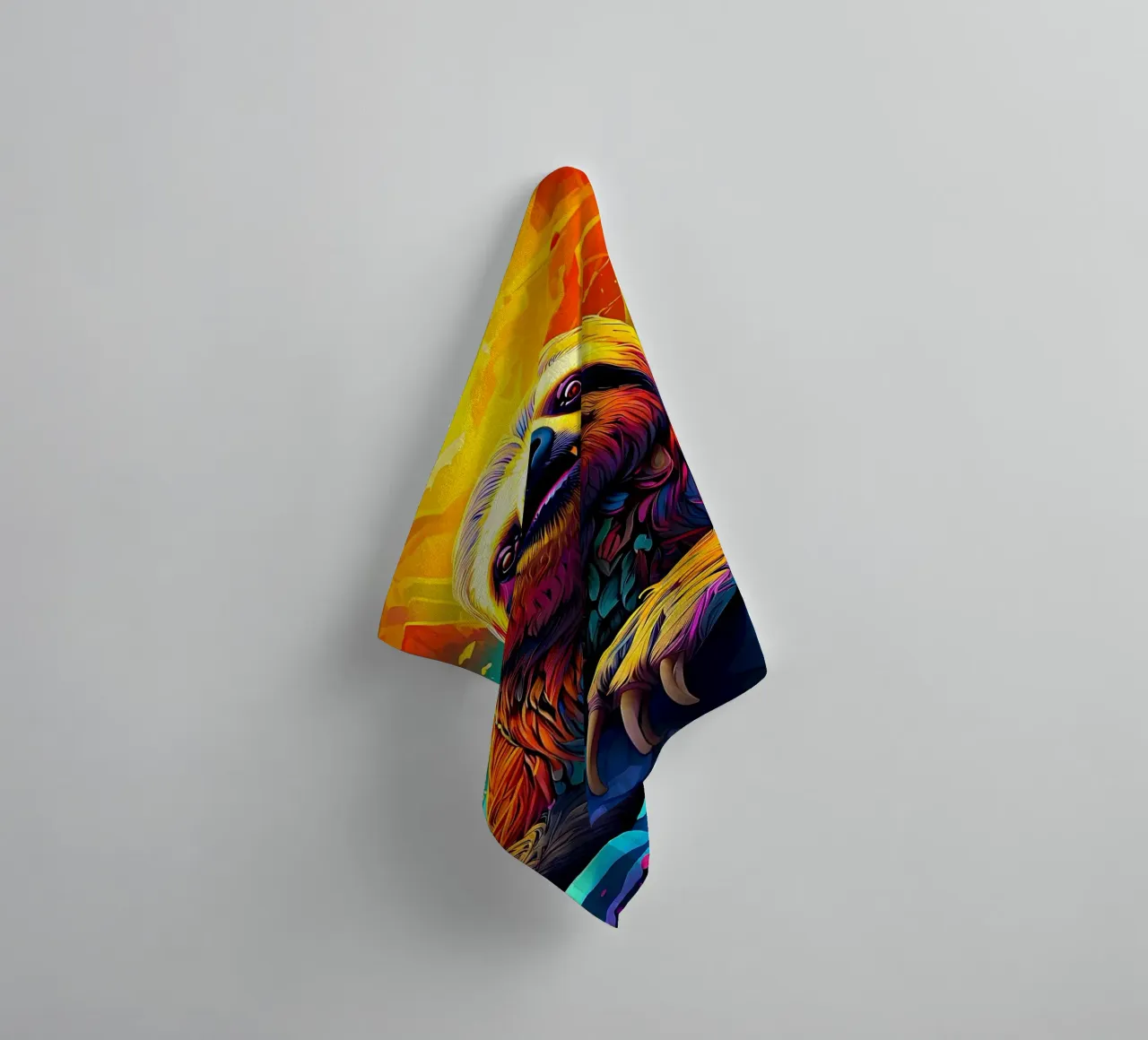 Bradipo_Stile_J_1 asciugamano da bagno da Tierisch bunt by LK