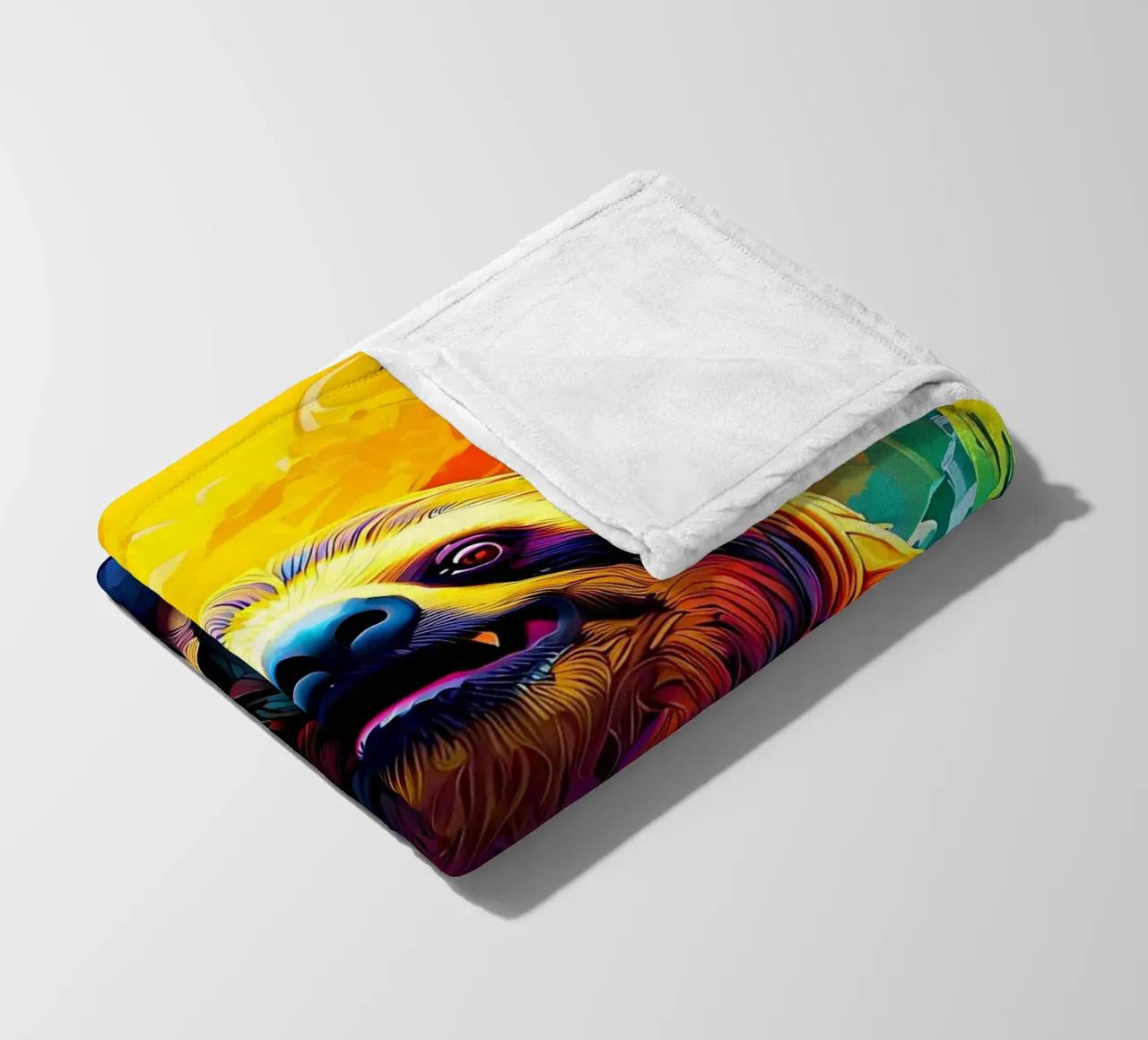 Bradipo_Stile_J_1 coperta in pile da Tierisch bunt by LK
