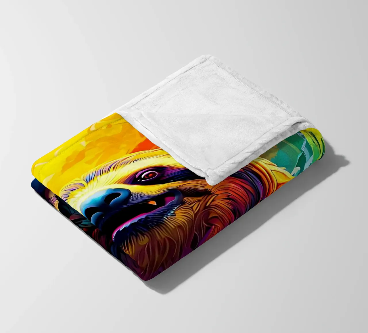 Bradipo_Stile_J_1 coperta in pile da Tierisch bunt by LK