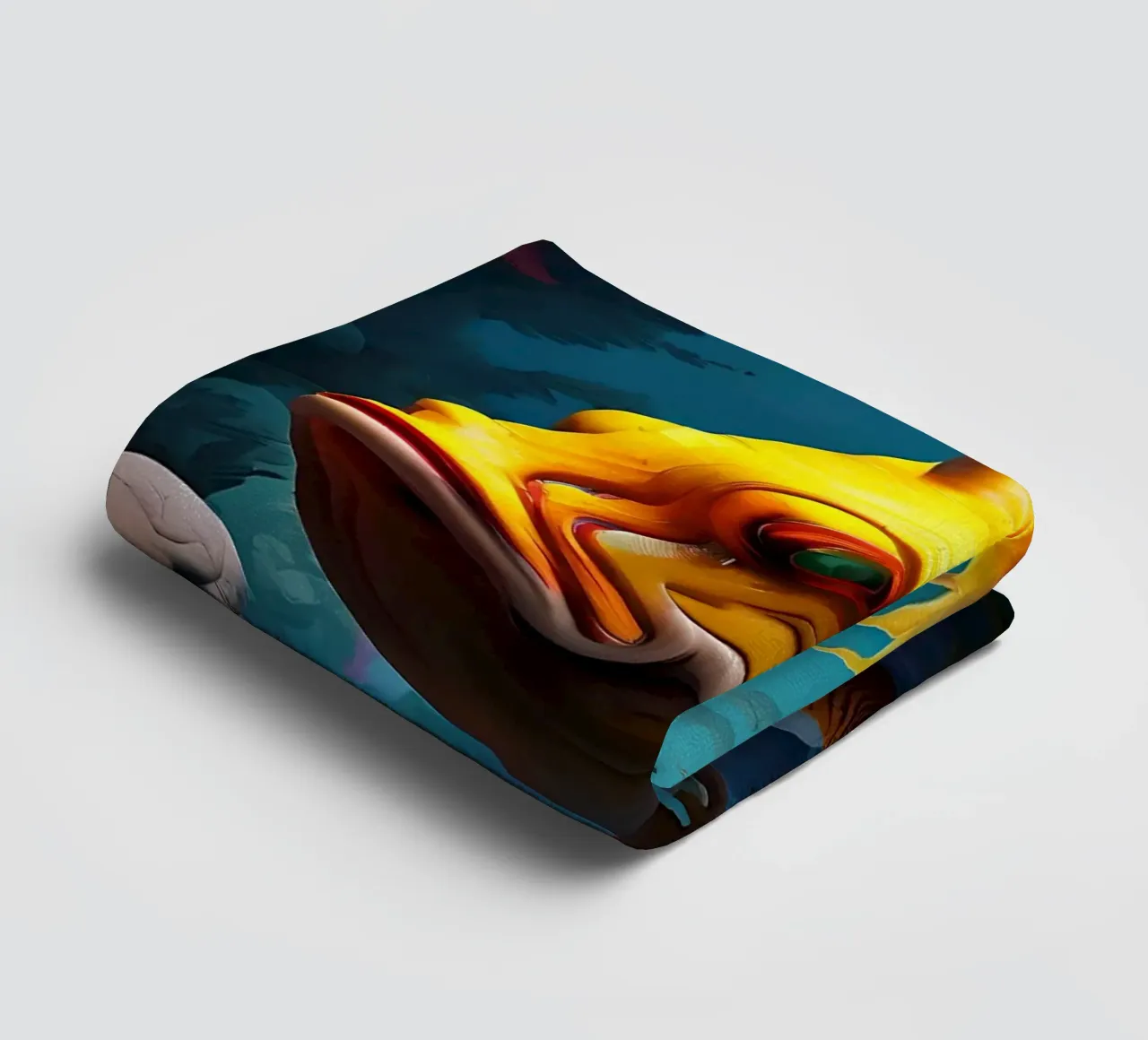 Fish_style_J_1 towel by Tierisch bunt by LK