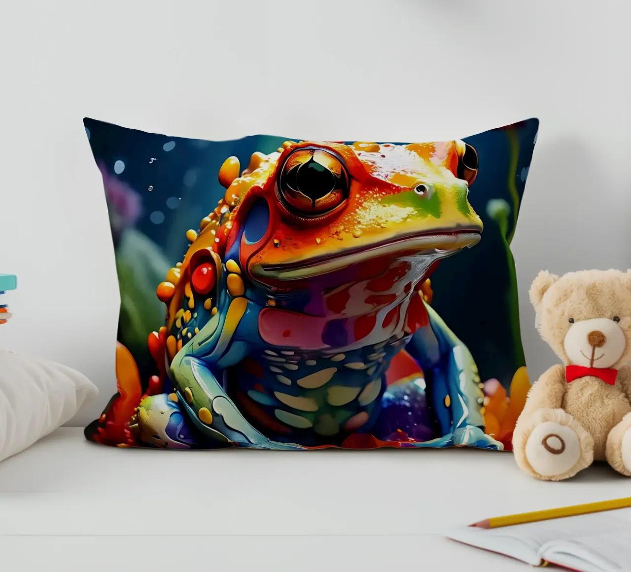 Stile_Rana_J_1 cuscino da Tierisch bunt by LK