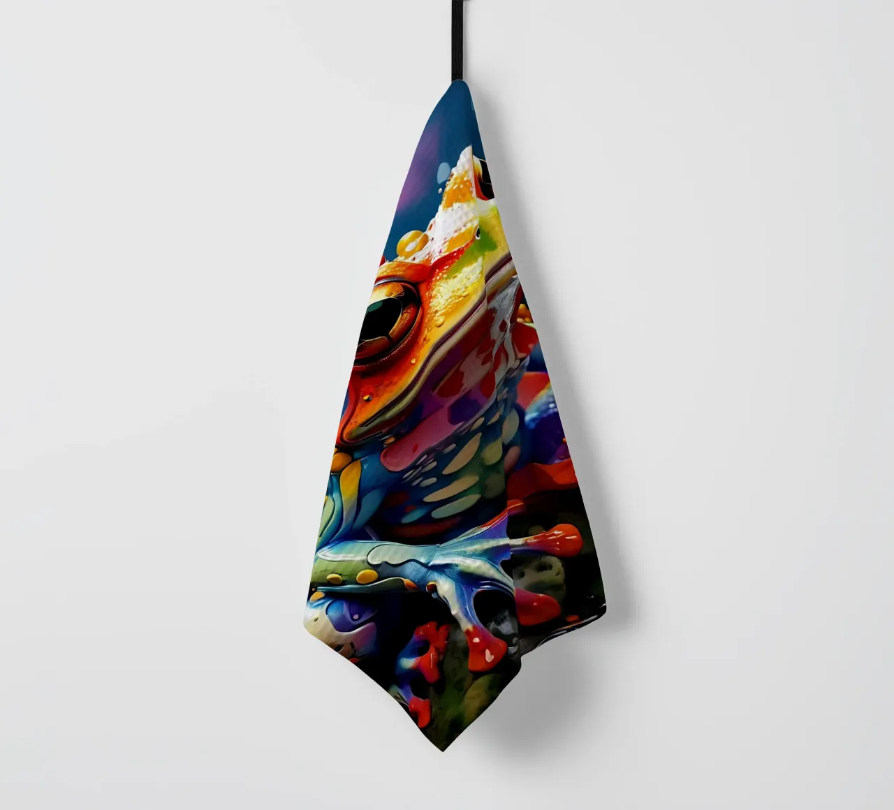 Stile_Rana_J_1 canovaccio da cucina da Tierisch bunt by LK