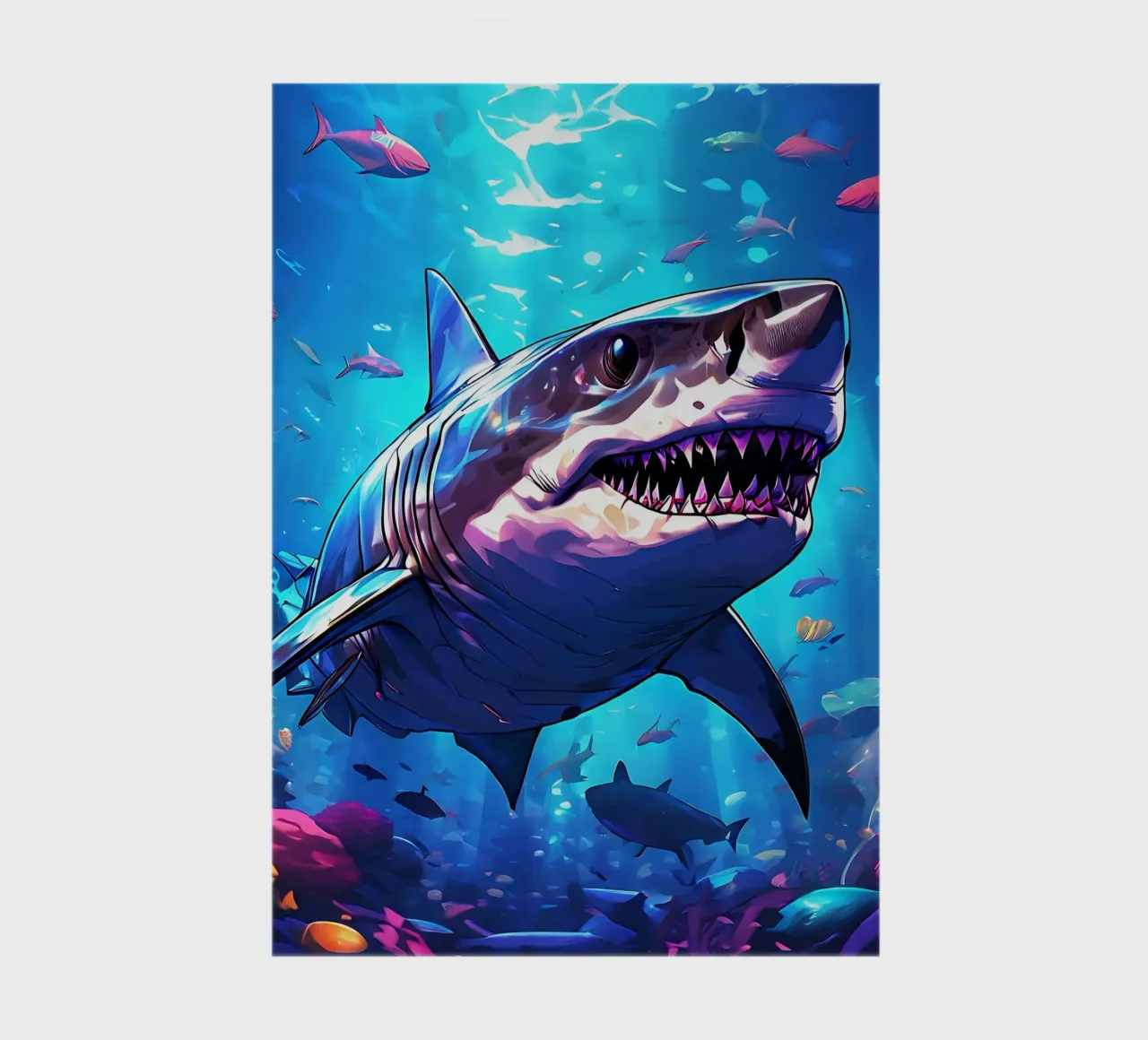 Shark_style_J_1 notebook by Tierisch bunt by LK