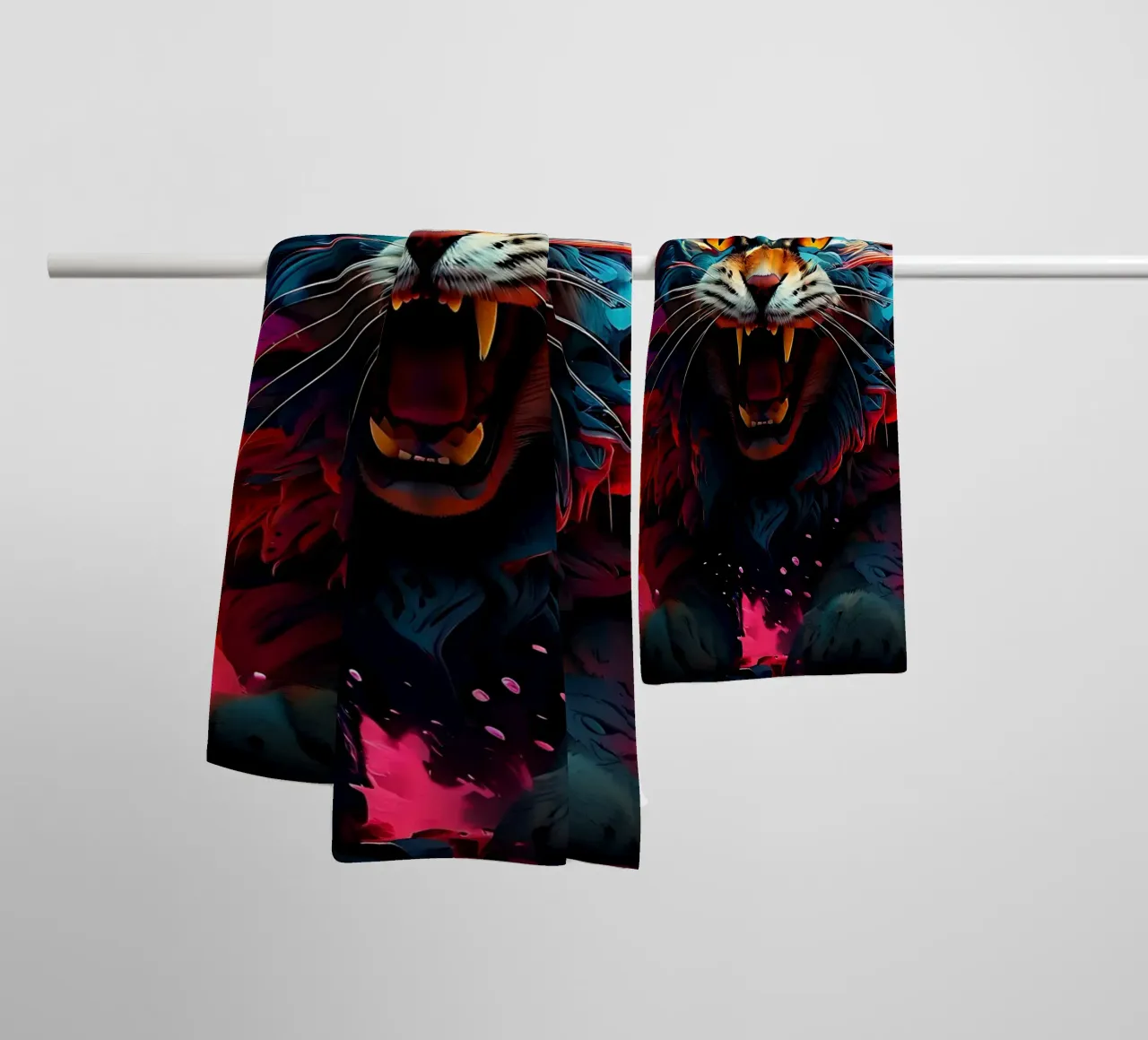 Cat_Style_J_1 towel by Tierisch bunt by LK