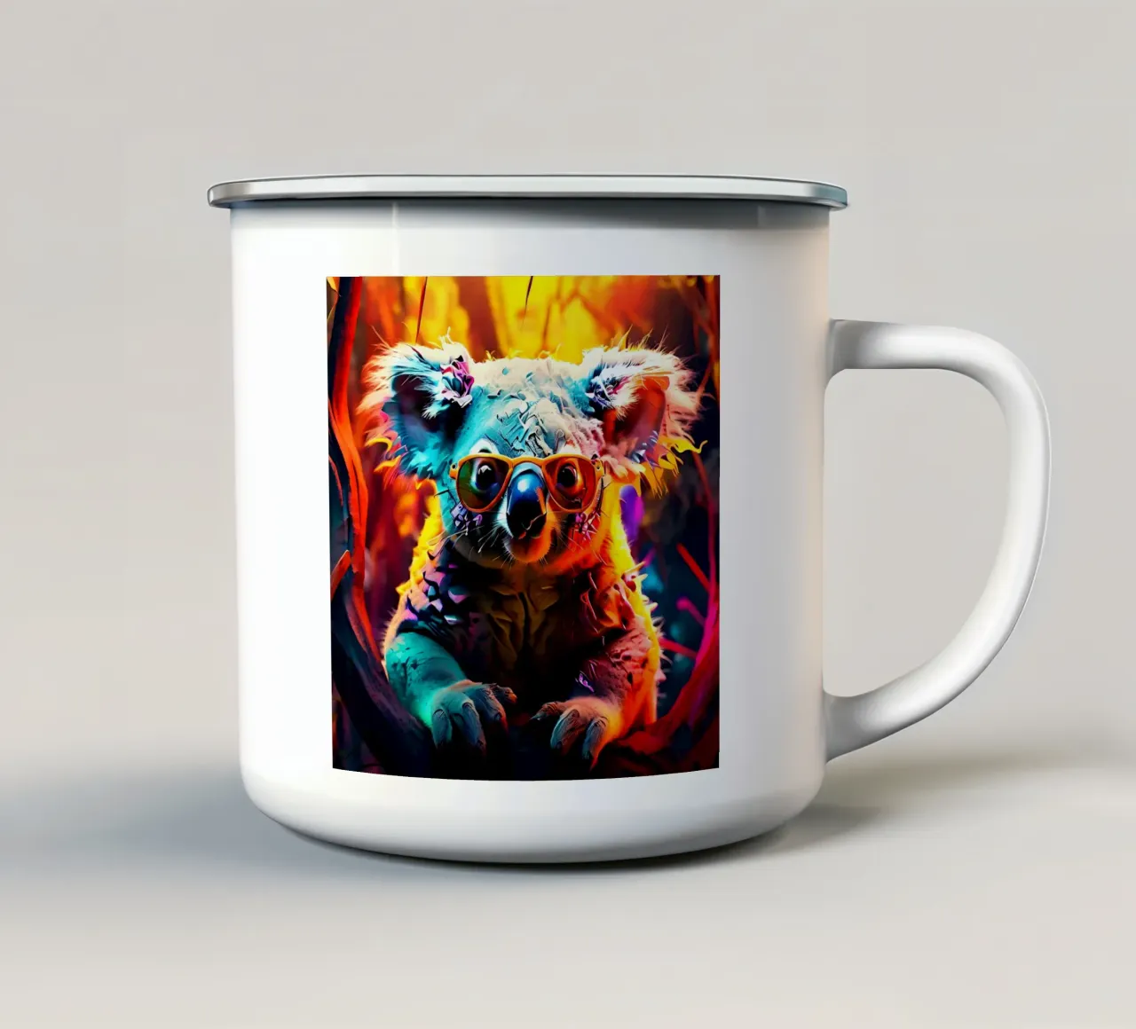Koala_Stile_J_1 tazza in smalto da Tierisch bunt by LK