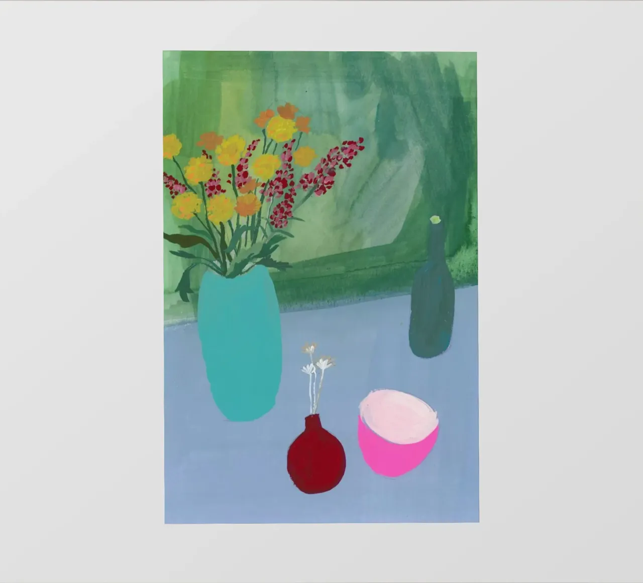Still Life On Blue Table pellicola backlit da Sonia Brittain