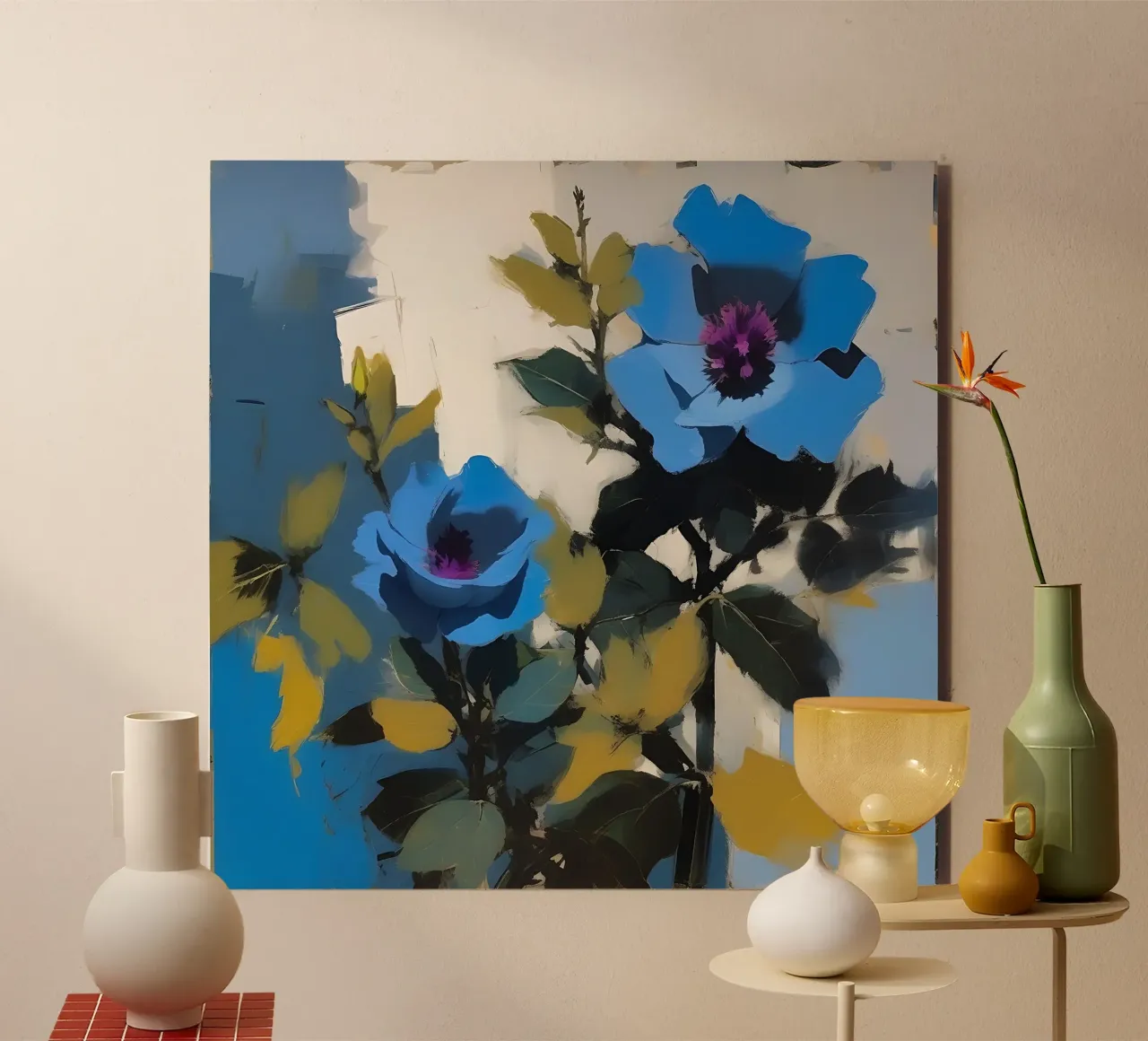 Fiori_blu_1 alluminio dibond da Farb- und Blütenzauber by LK