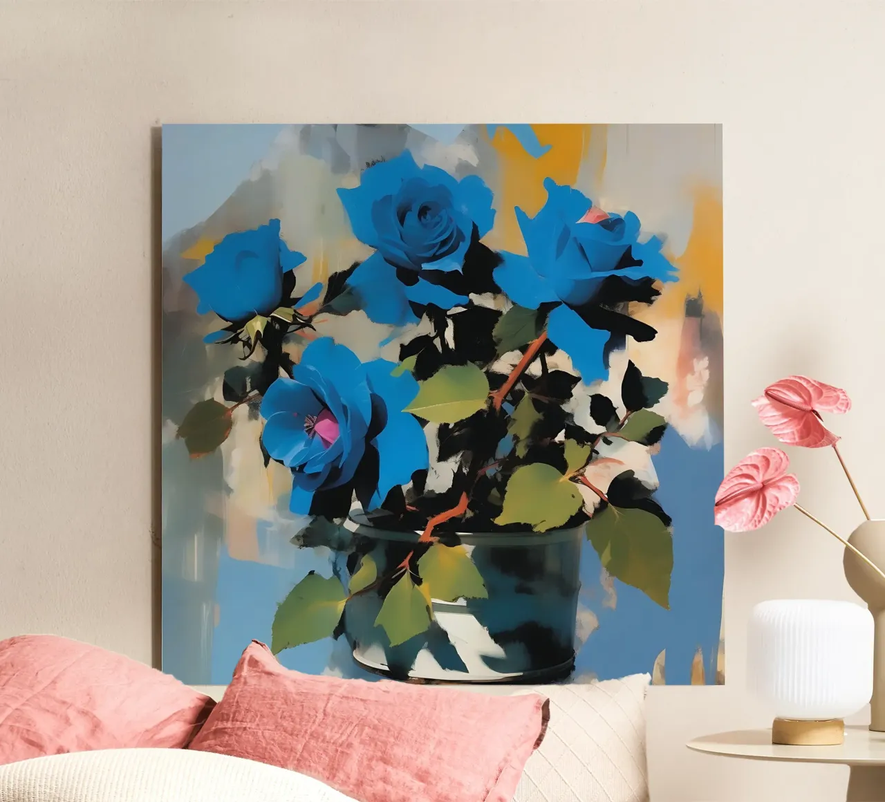 Blumen_blau_2 Forex-Platte von Farb- und Blütenzauber by LK