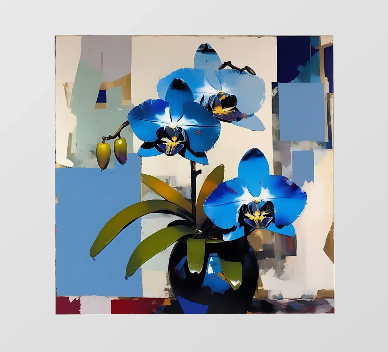Fiori_blu_3 telo in pvc da Farb- und Blütenzauber by LK