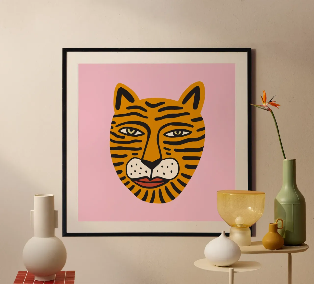 Tiny And Wild No 27 poster con telaio in plastica da treechild