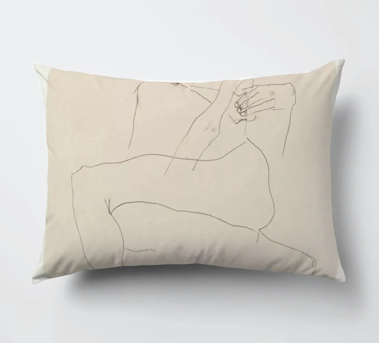 Schiele - Couple Embracing II cuscino da Vintage by JUNIQE
