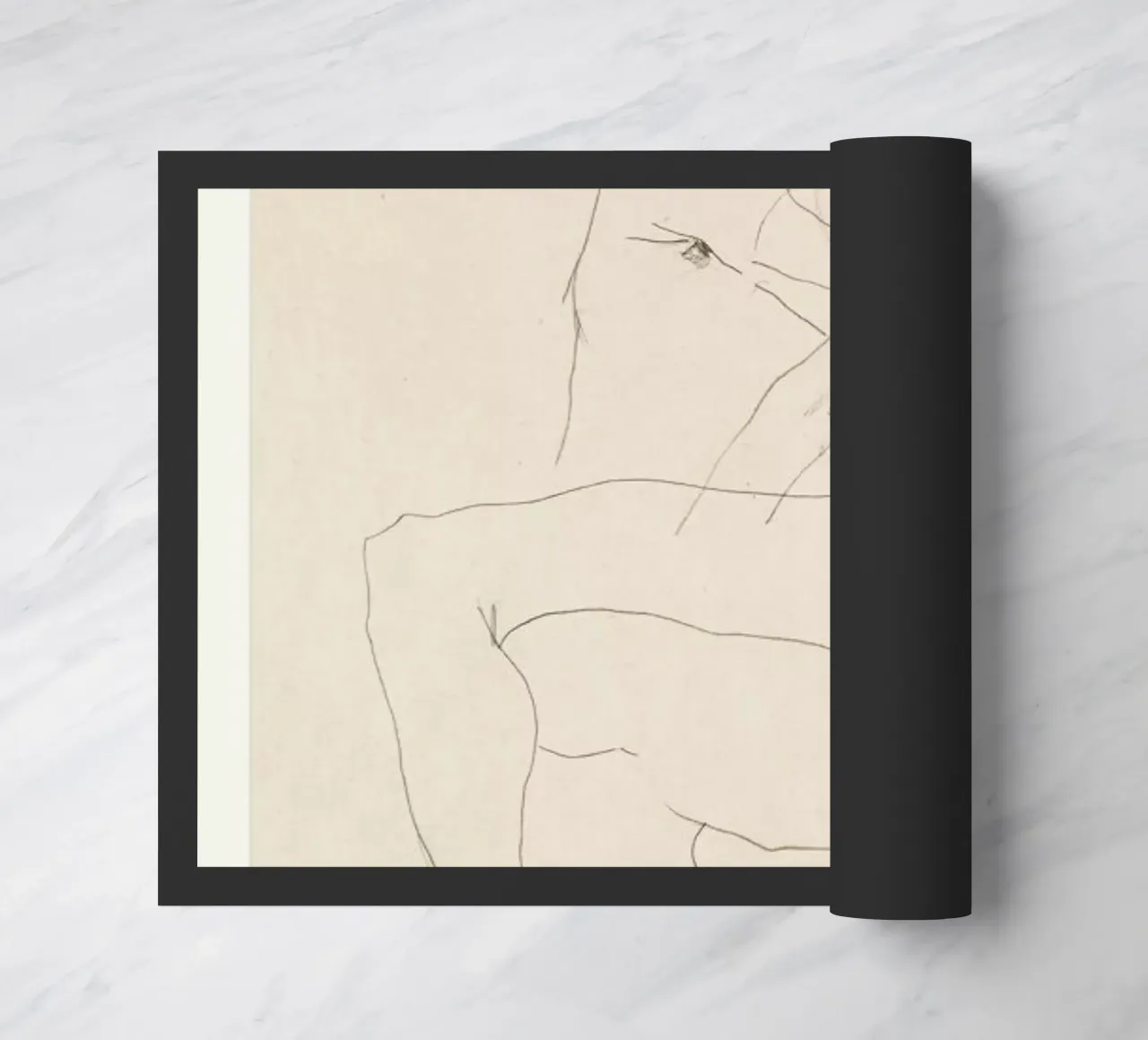 Schiele - Couple Embracing II zerbino da Vintage by JUNIQE