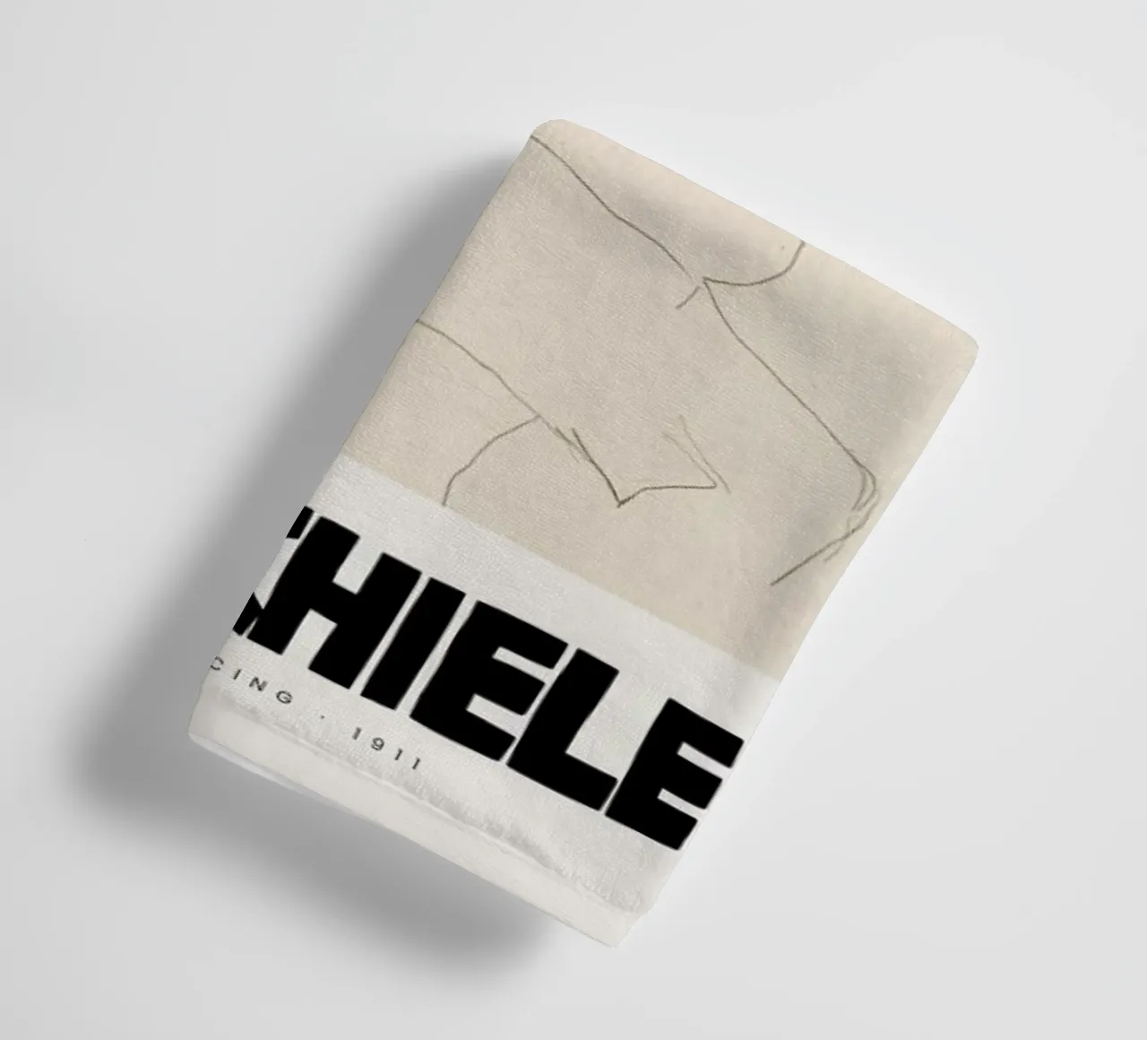 Schiele - Couple Embracing II towel by Vintage by JUNIQE