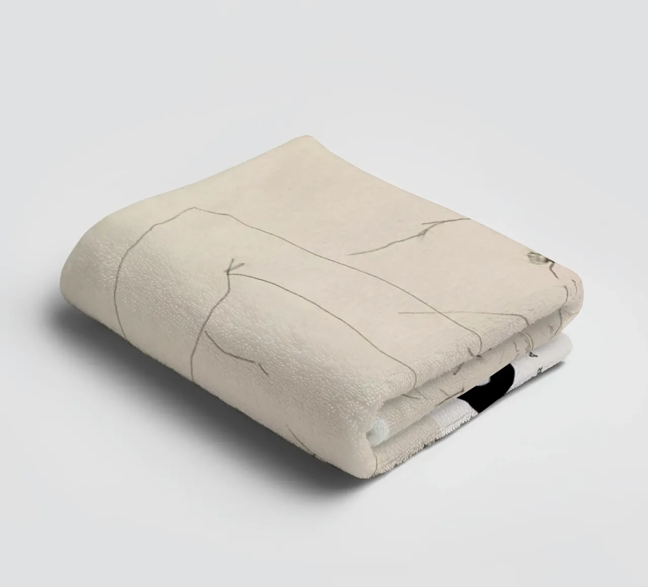 Schiele - Couple Embracing II towel by Vintage by JUNIQE