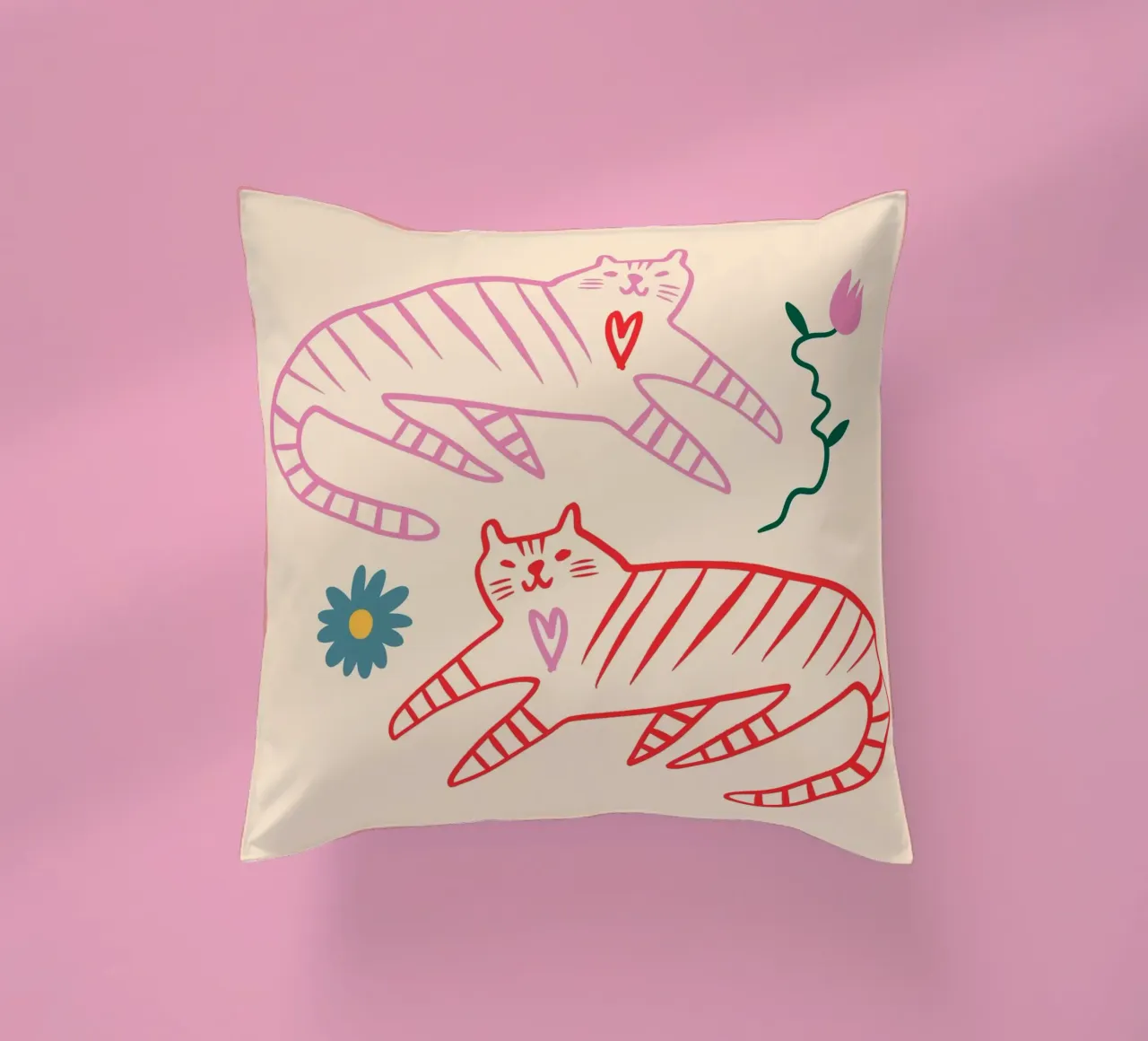 Tiny And Wild No 30 cuscino da treechild