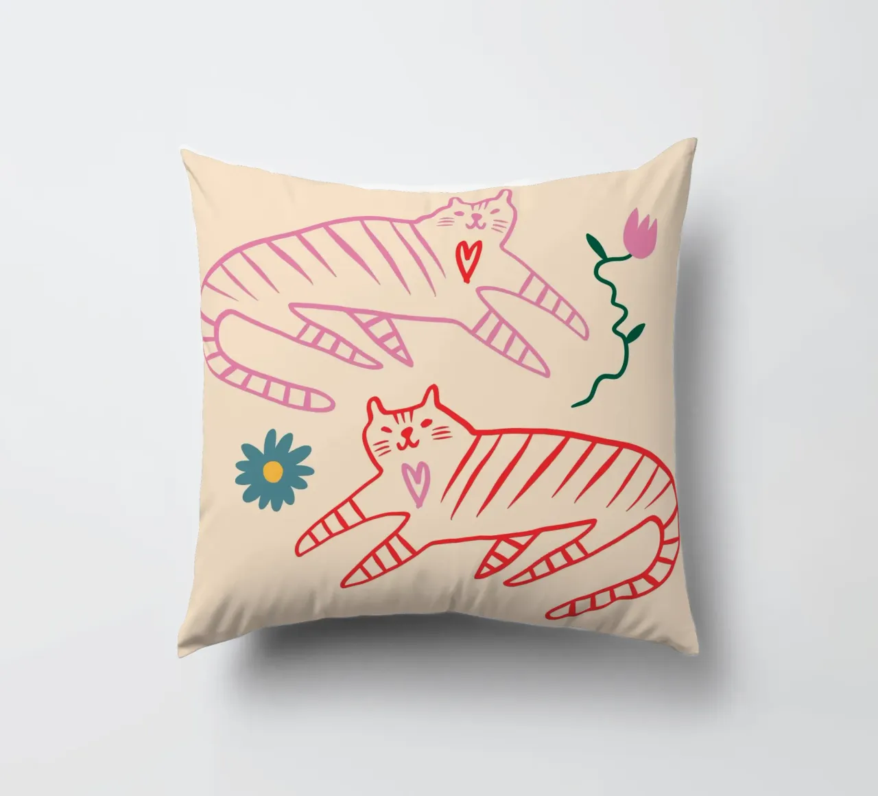 Tiny And Wild No 30 cuscino da treechild