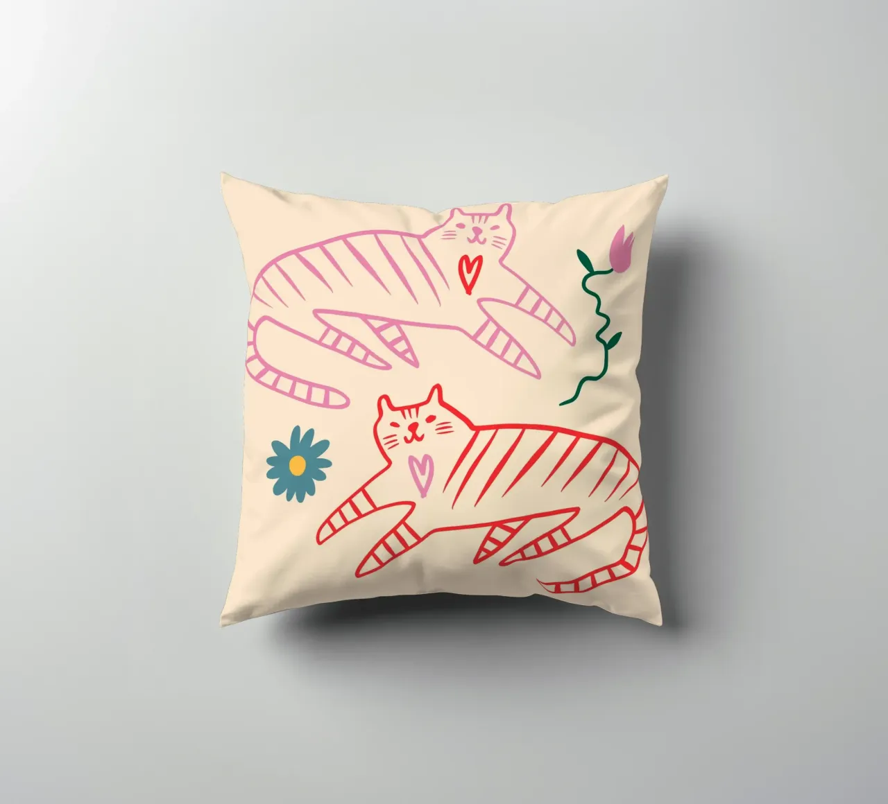 Tiny And Wild No 30 cuscino da treechild