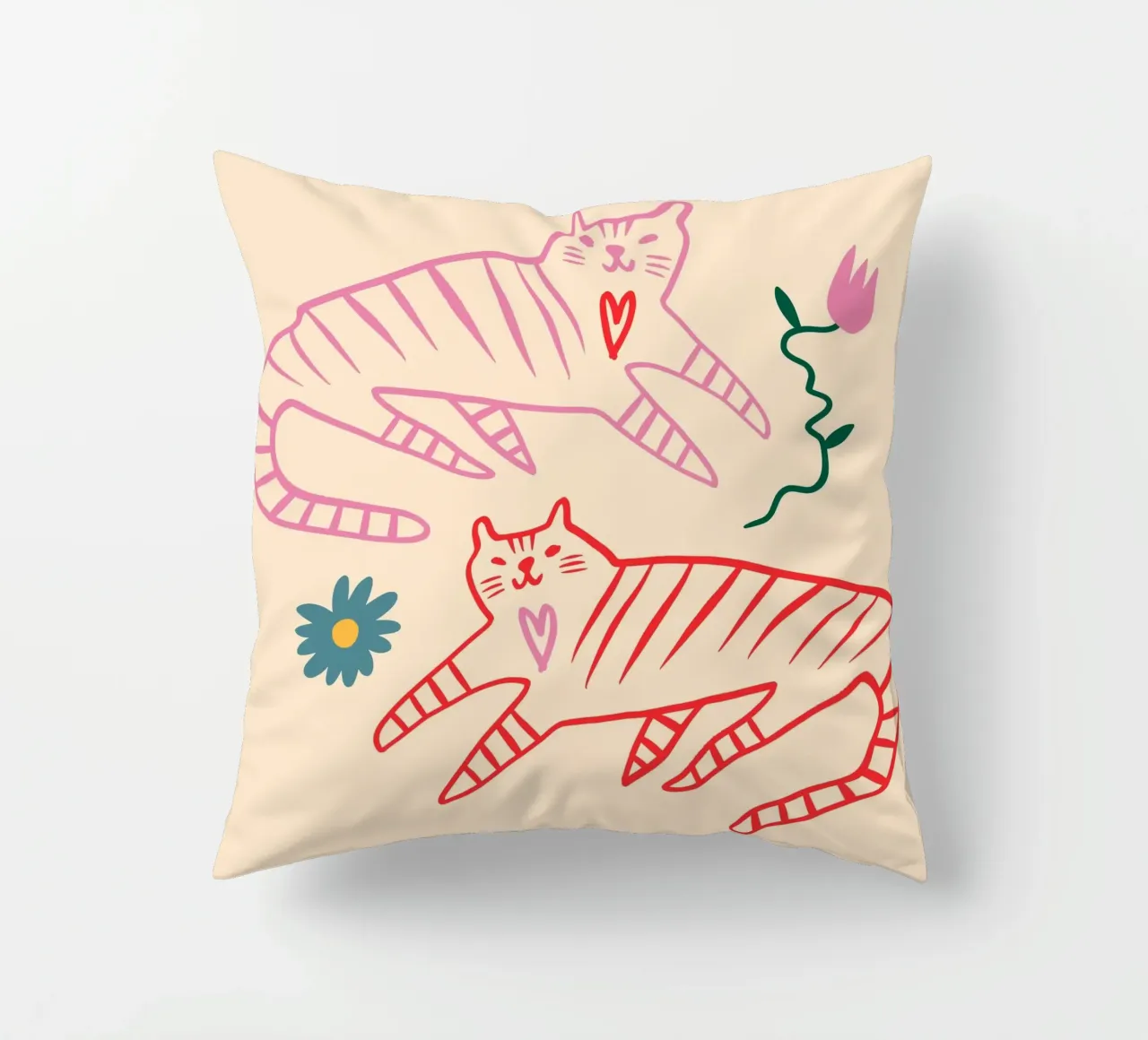 Tiny And Wild No 30 cuscino da treechild