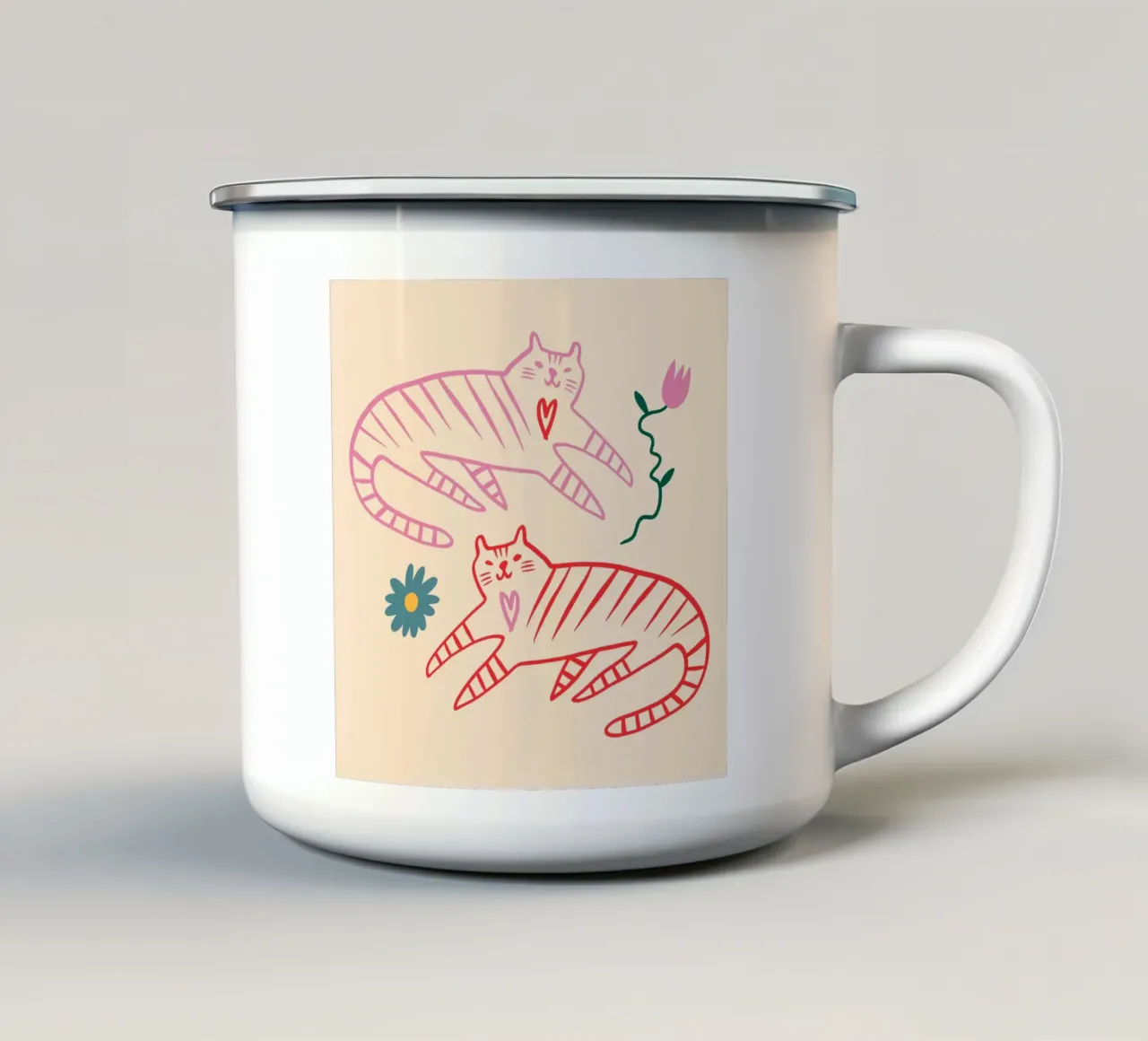 Tiny And Wild No 30 tazza in smalto da treechild