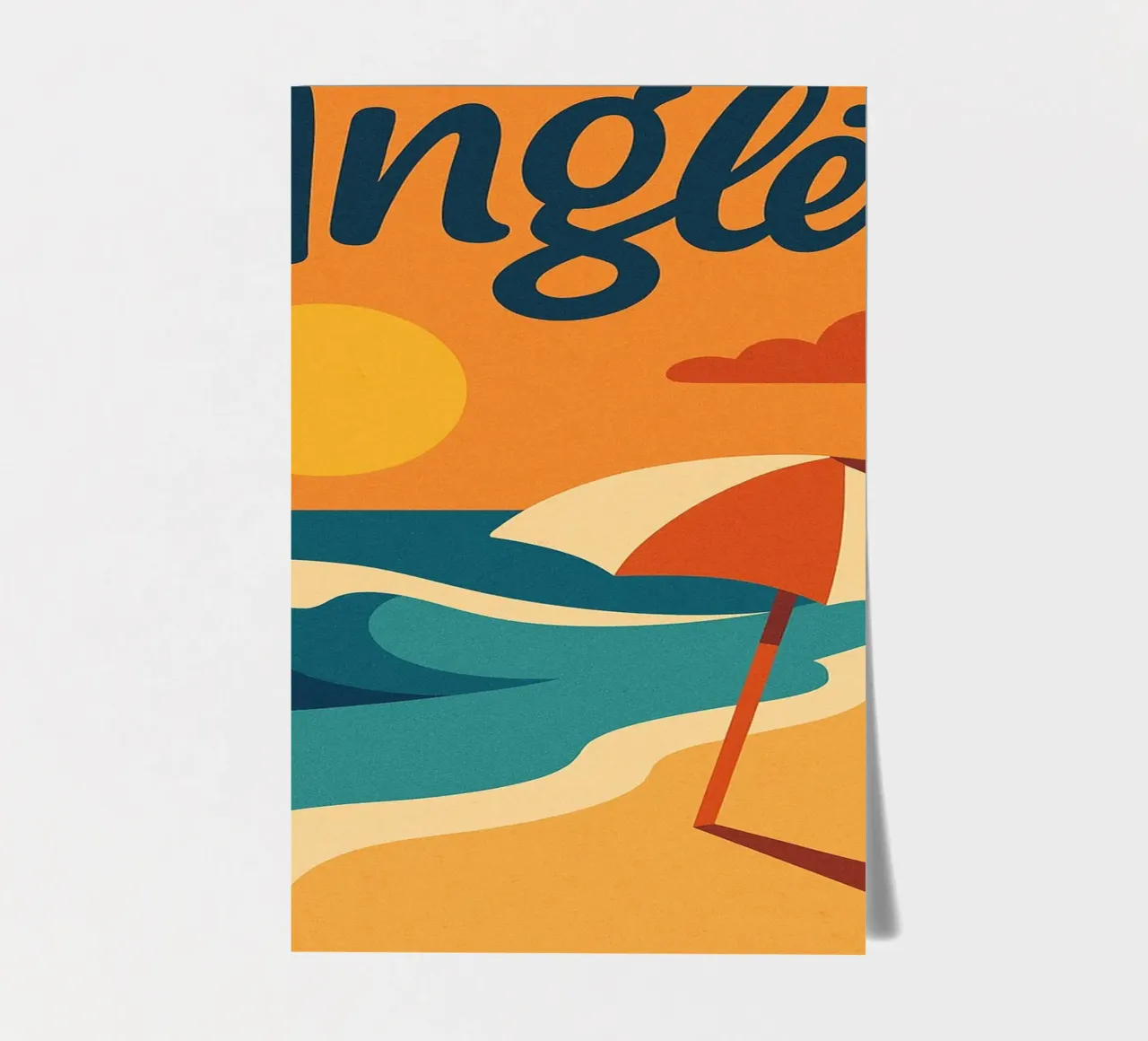 Anglet. Solar escape in a nutshell. sticker sheet by JETLAG | affiches voyage