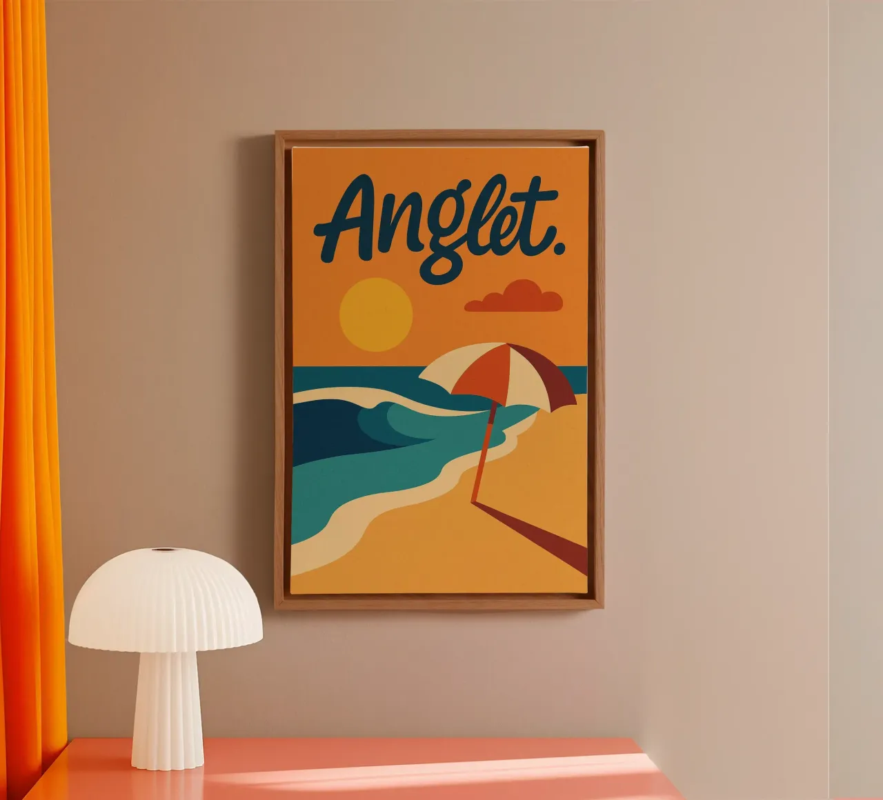 Anglet. Solar escape in a nutshell. canvas by JETLAG | affiches voyage