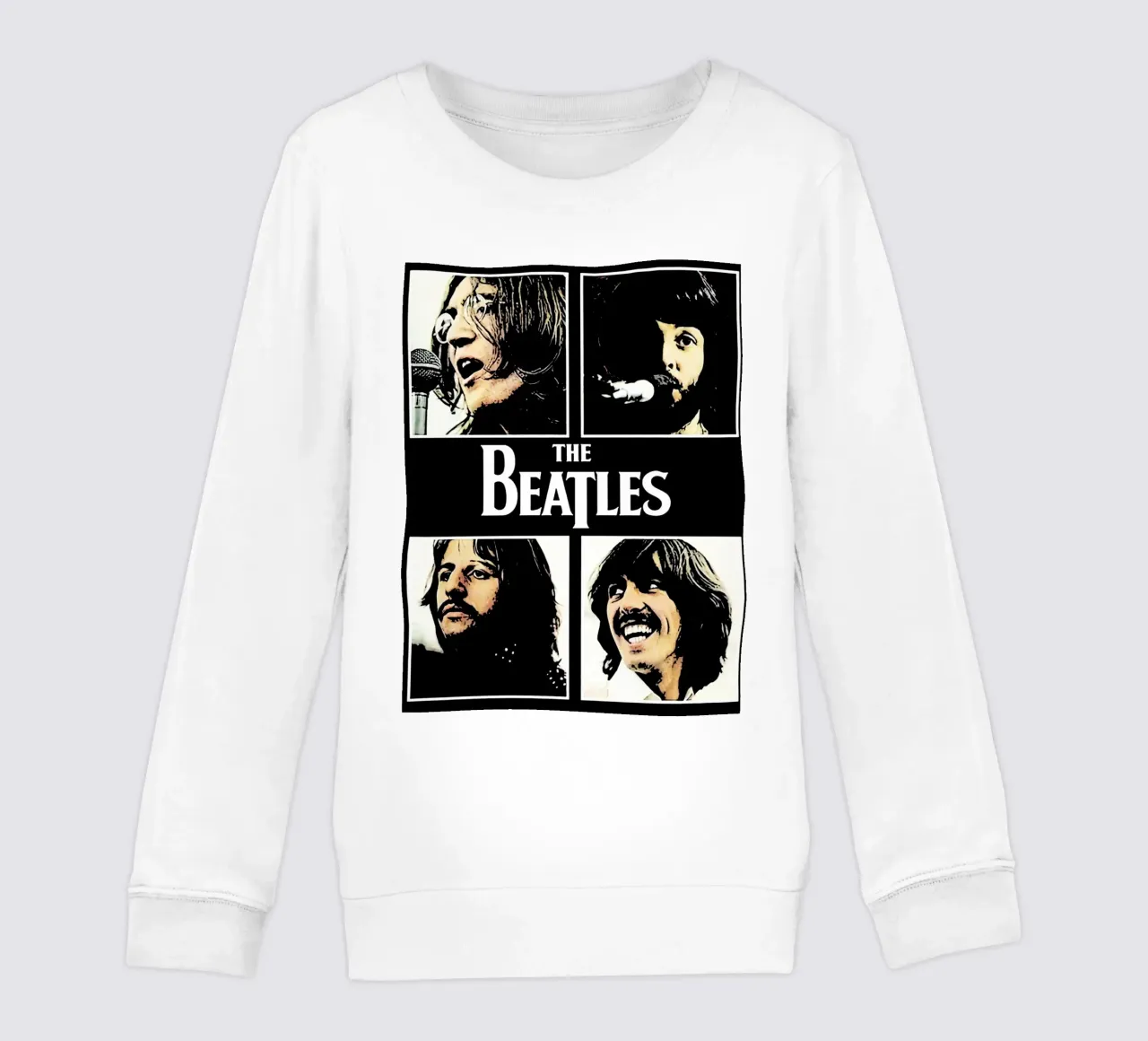the Beatles Art Print kids sweatshirt by music soul